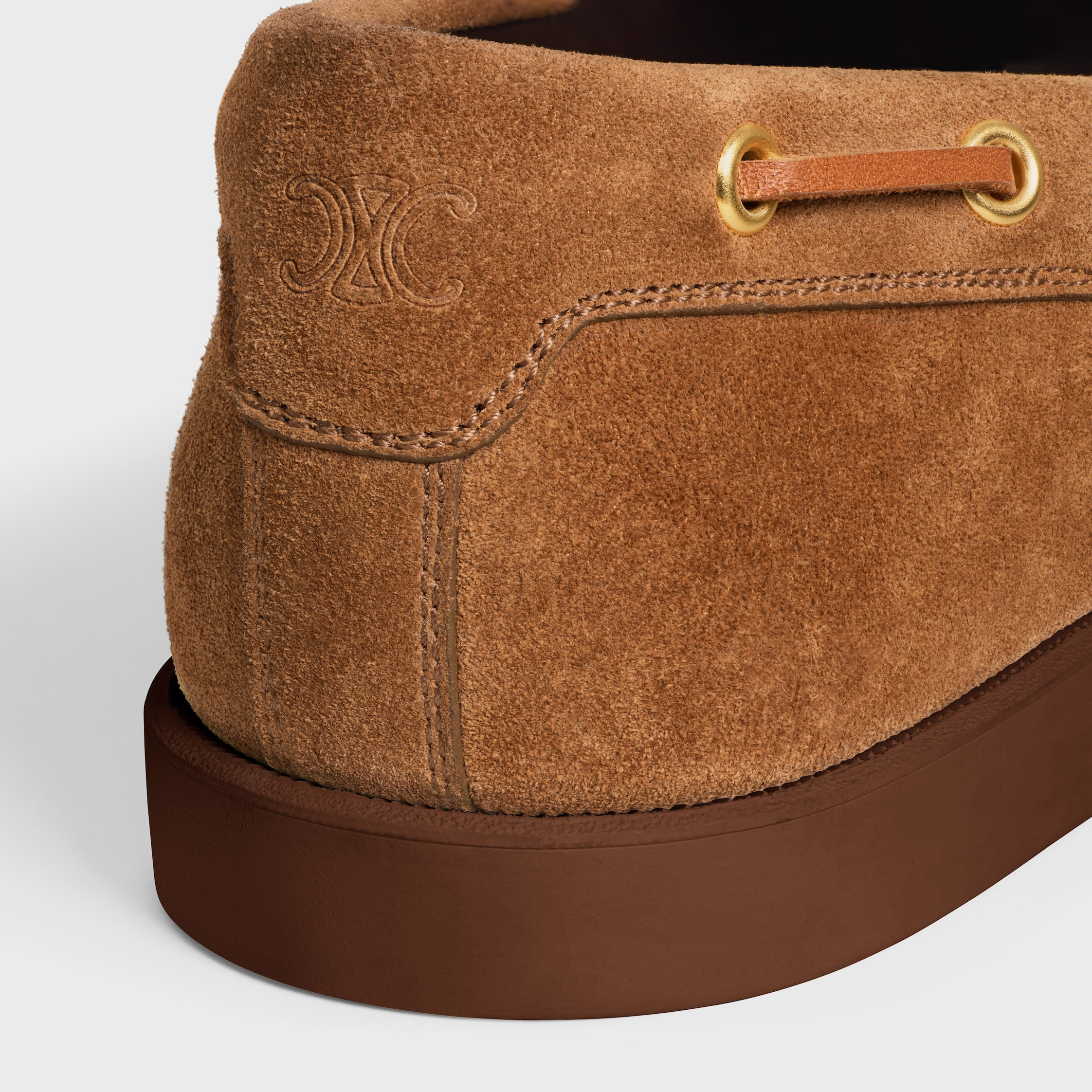 CELINE BATEAU IN SUEDE CALFSKIN - 5