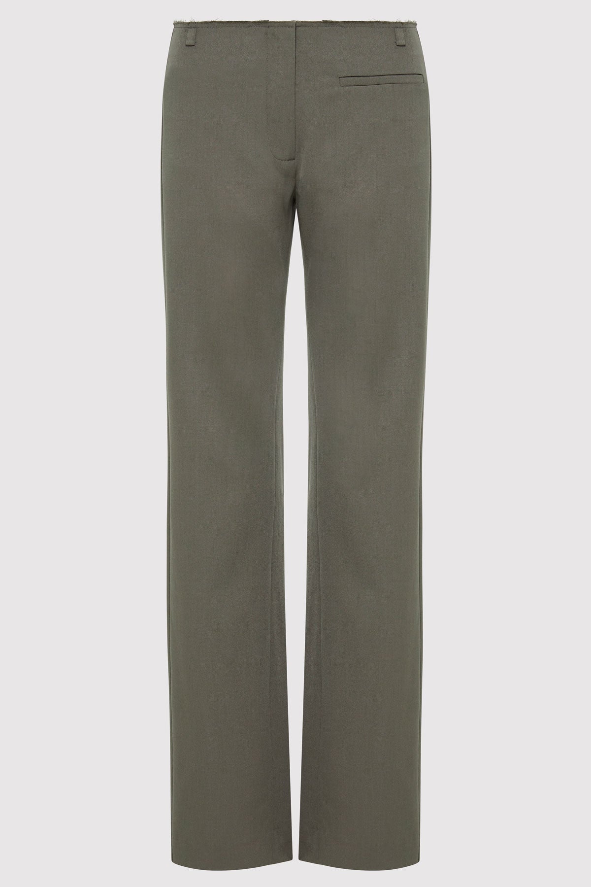 Raw Edge Pants - Smokey Olive - 1