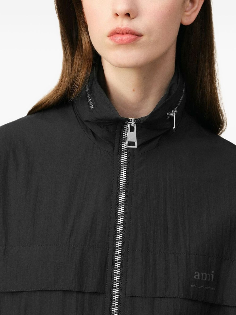logo-print zip-up windbreaker - 5