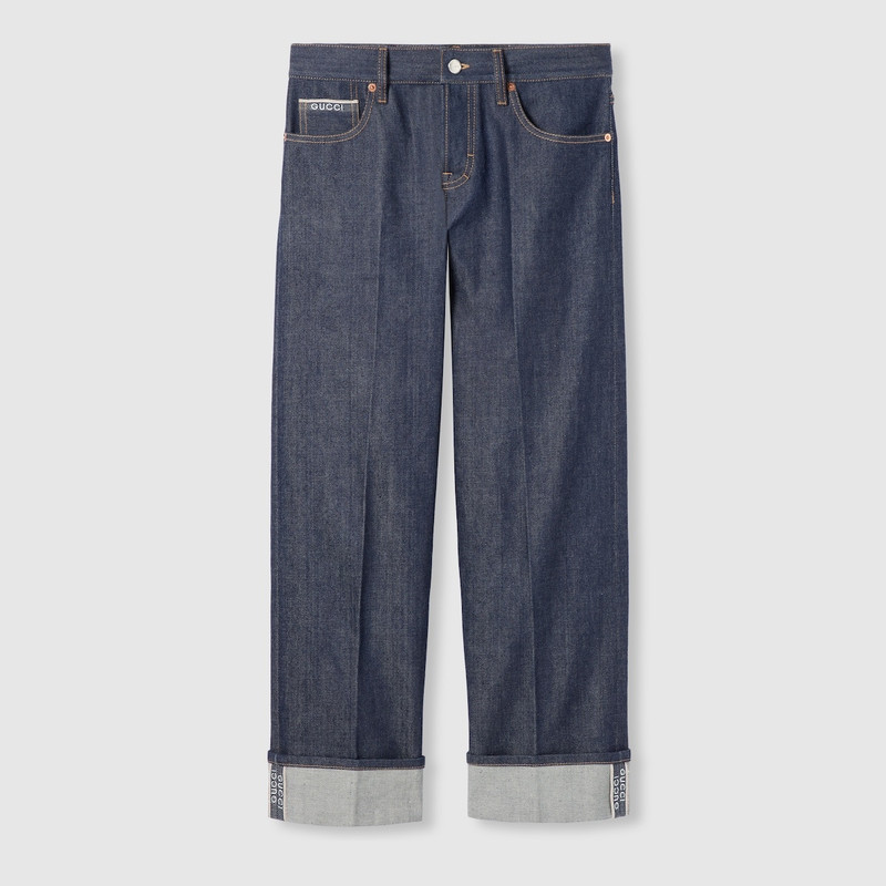 GUCCI Denim pants with Gucci selvedge outlook
