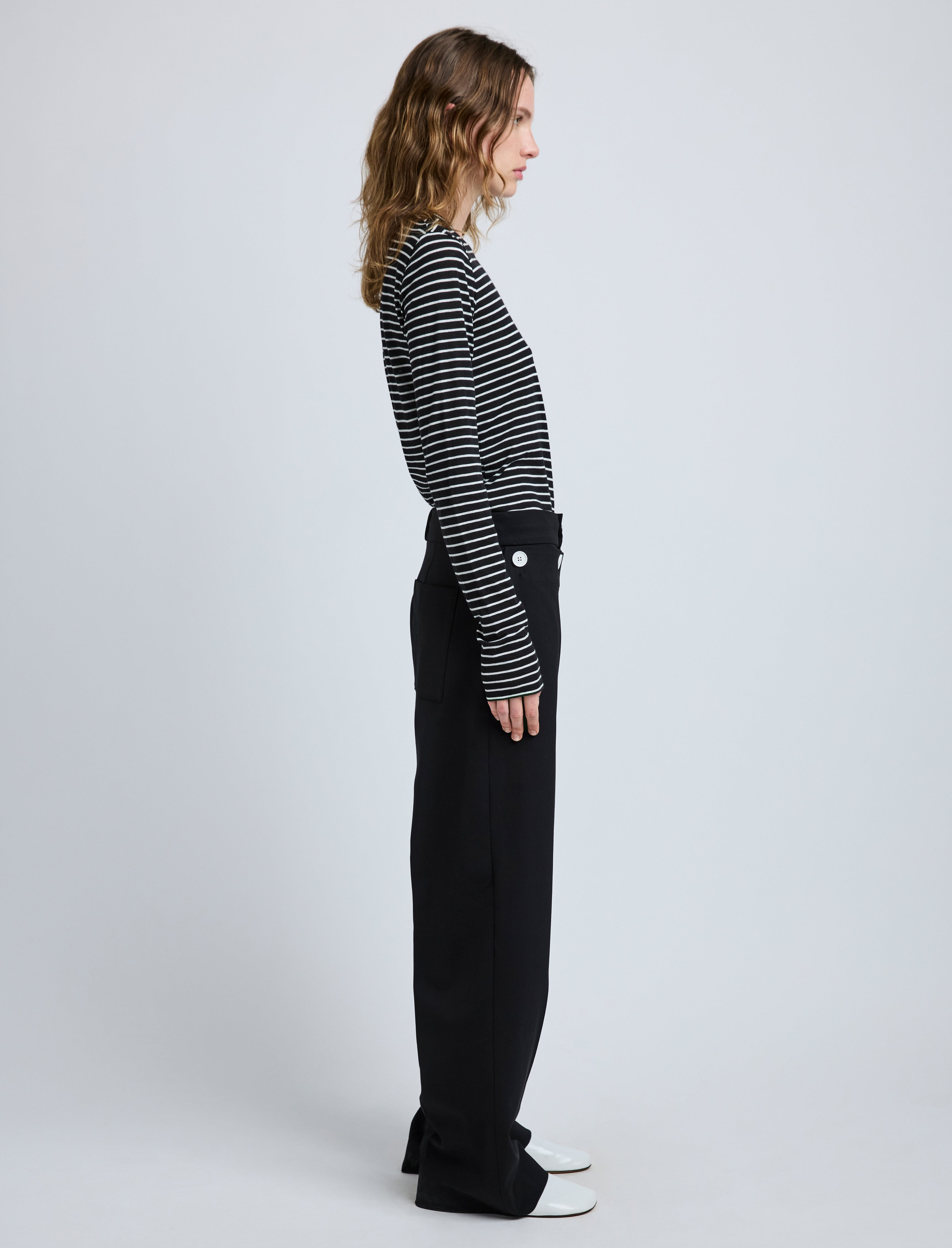 Mia T-Shirt in Cotton Stripe Jersey - 4