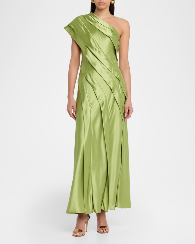 Acler Blenfleet Satin Maxi Dress outlook