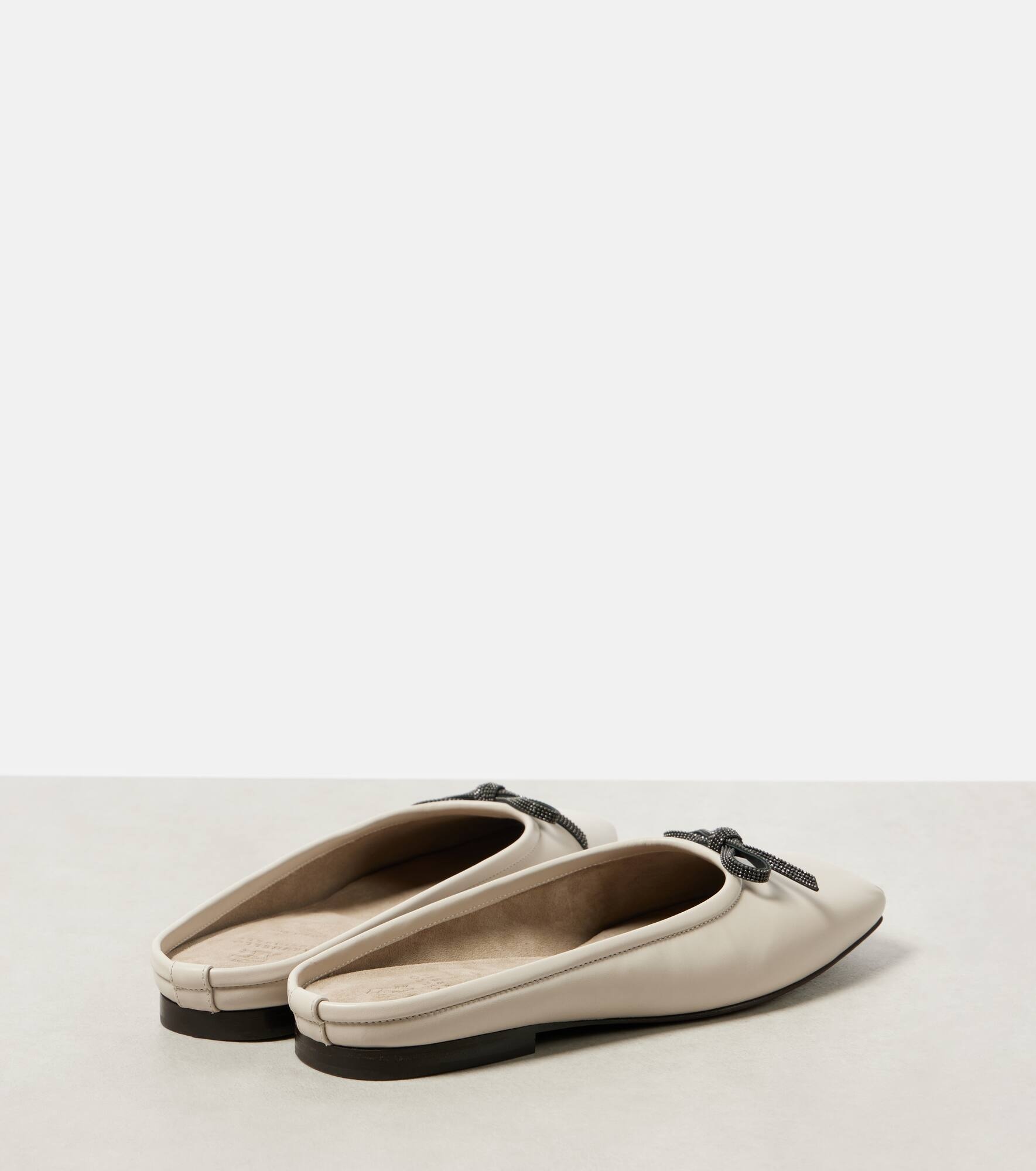 Leather ballet flats - 3