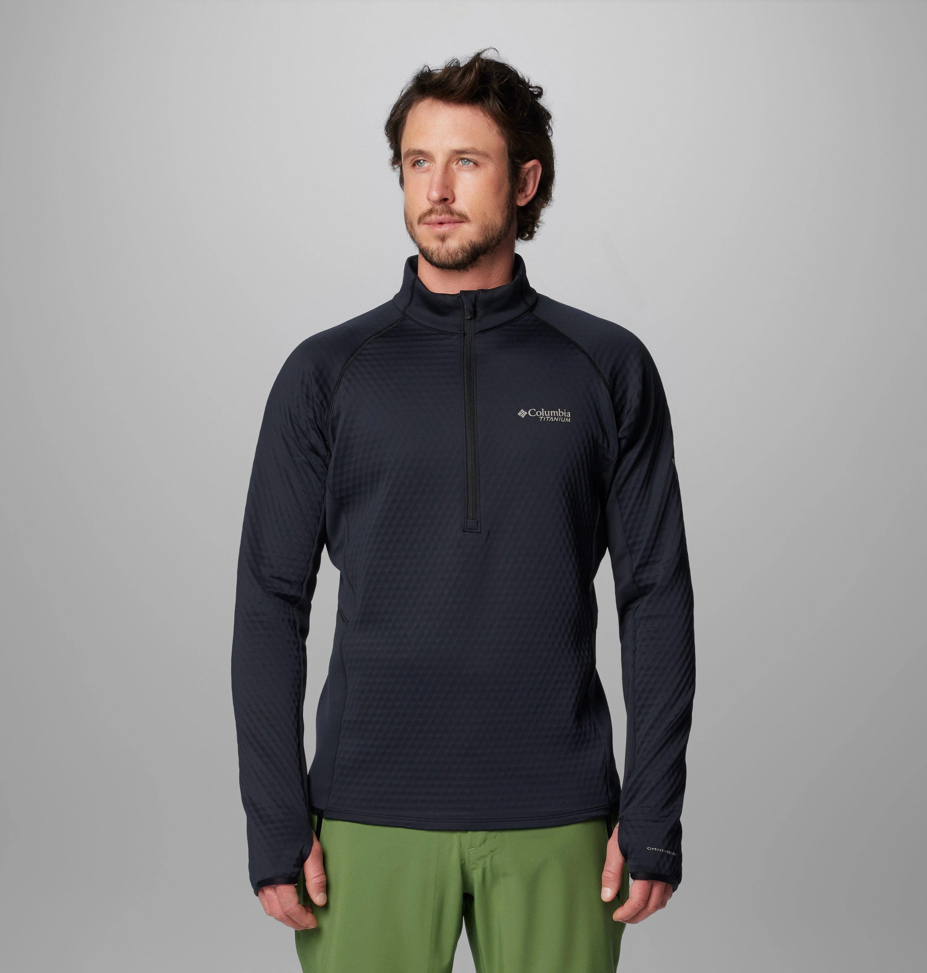 Men's Crystal Leaf Omni-Heat Helix Half Zip Pullover - 1