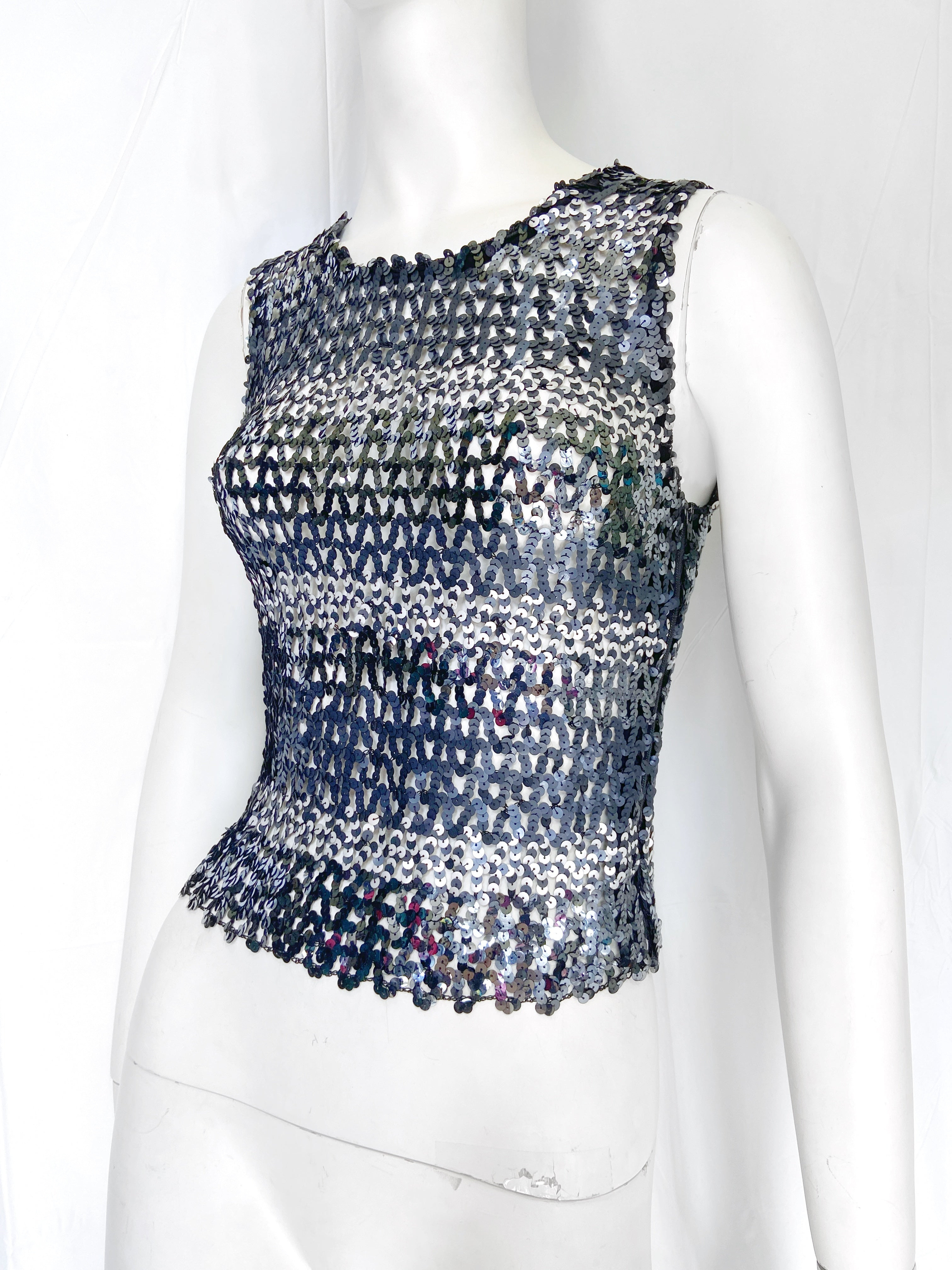 zOthers - Dolce & Gabbana 90s Sequins Mesh Top - 5