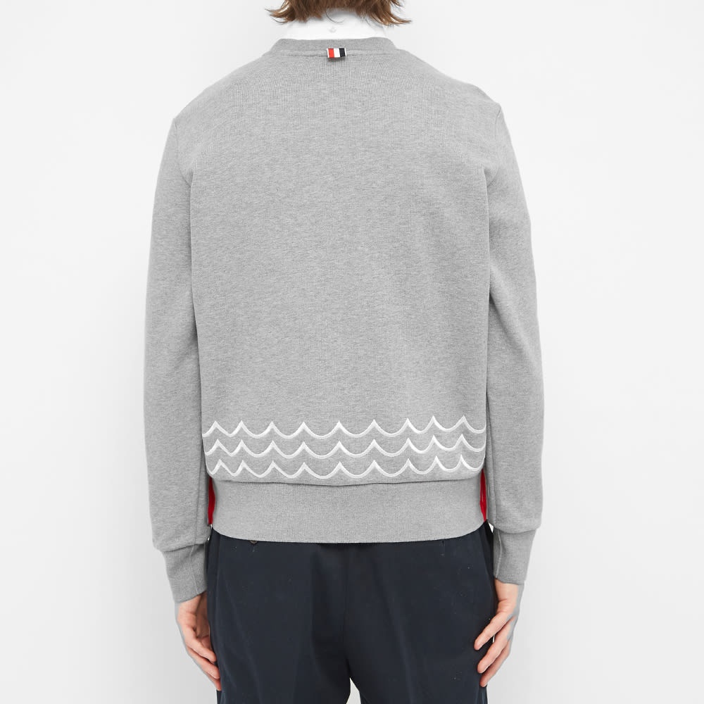 Thom Browne Dolphin Embroidered Crew Sweat - 5