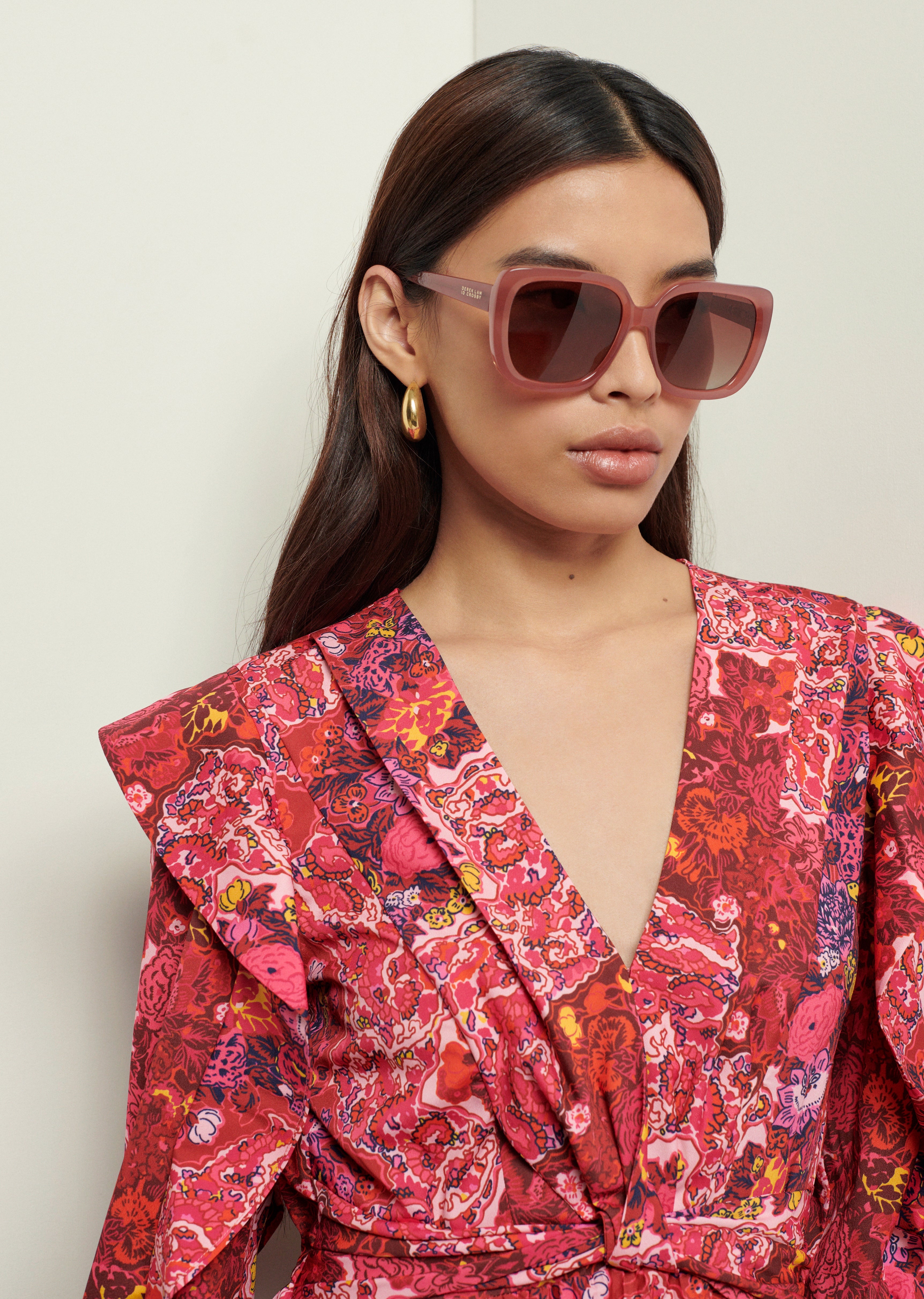 RIVER SQUARE OVERSIZED SUNGLASSES - 1