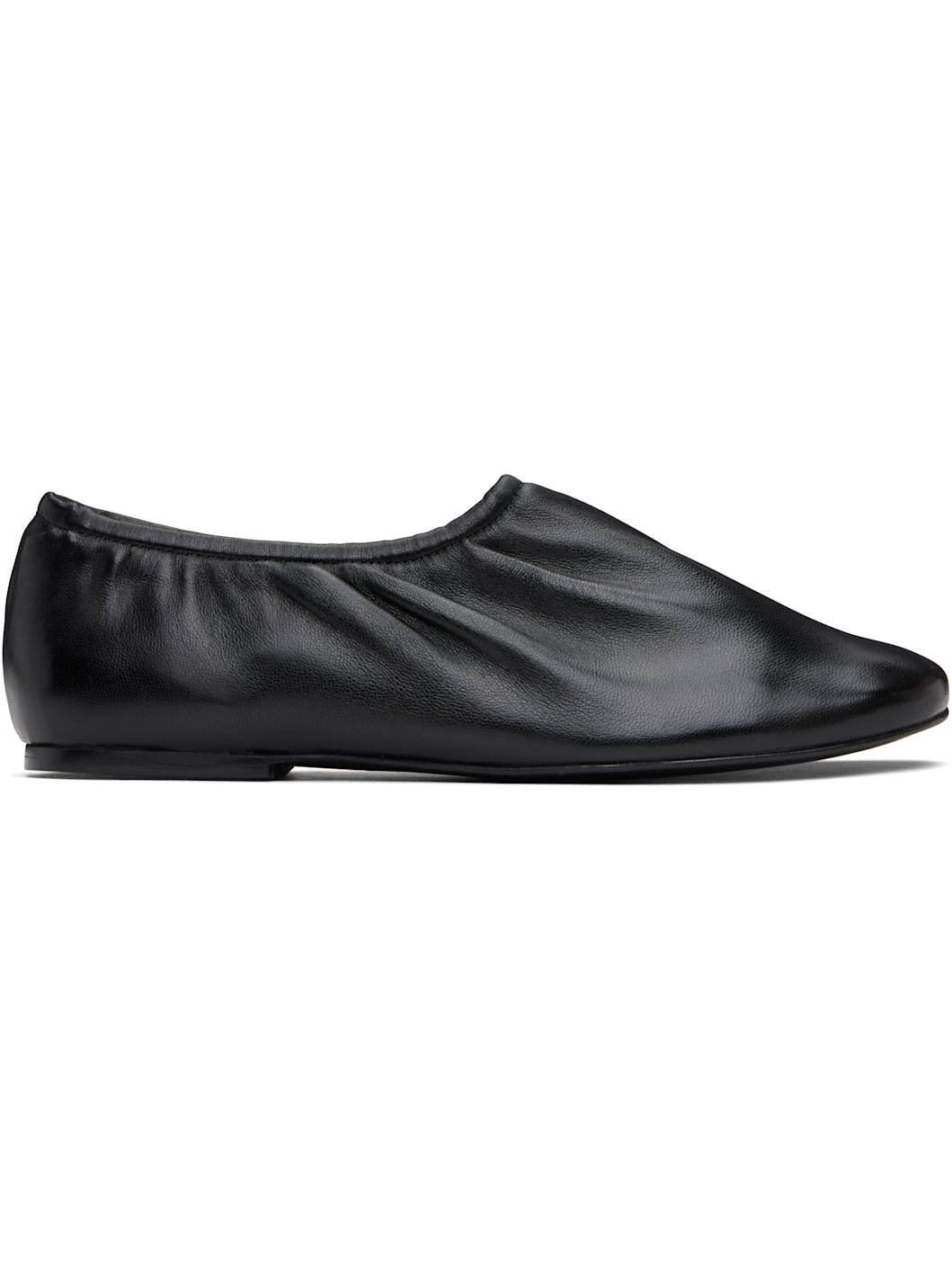 A. P.C. Black Swan Slip-On Ballerina Flats - 1