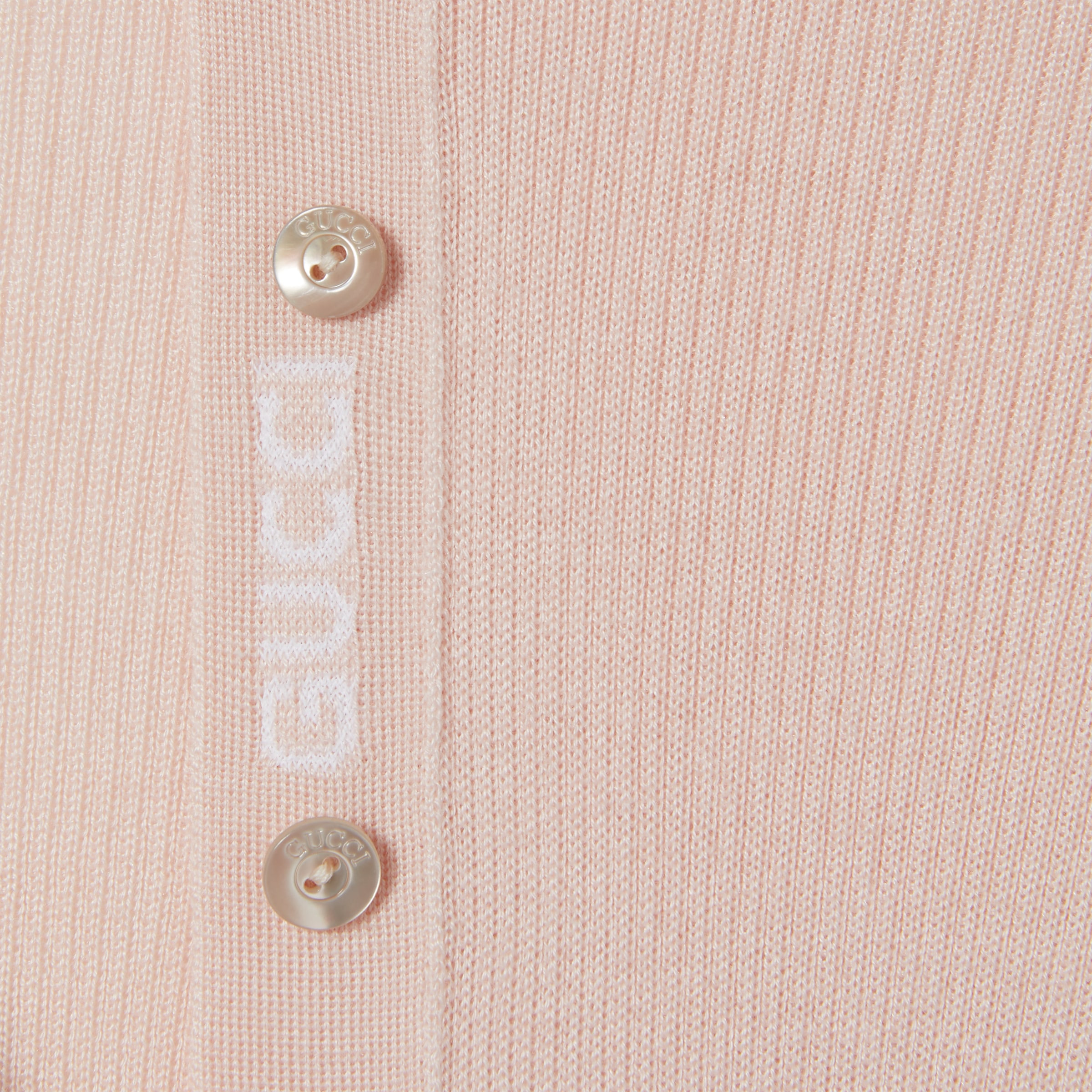Cashmere and silk polo top with Web - 7