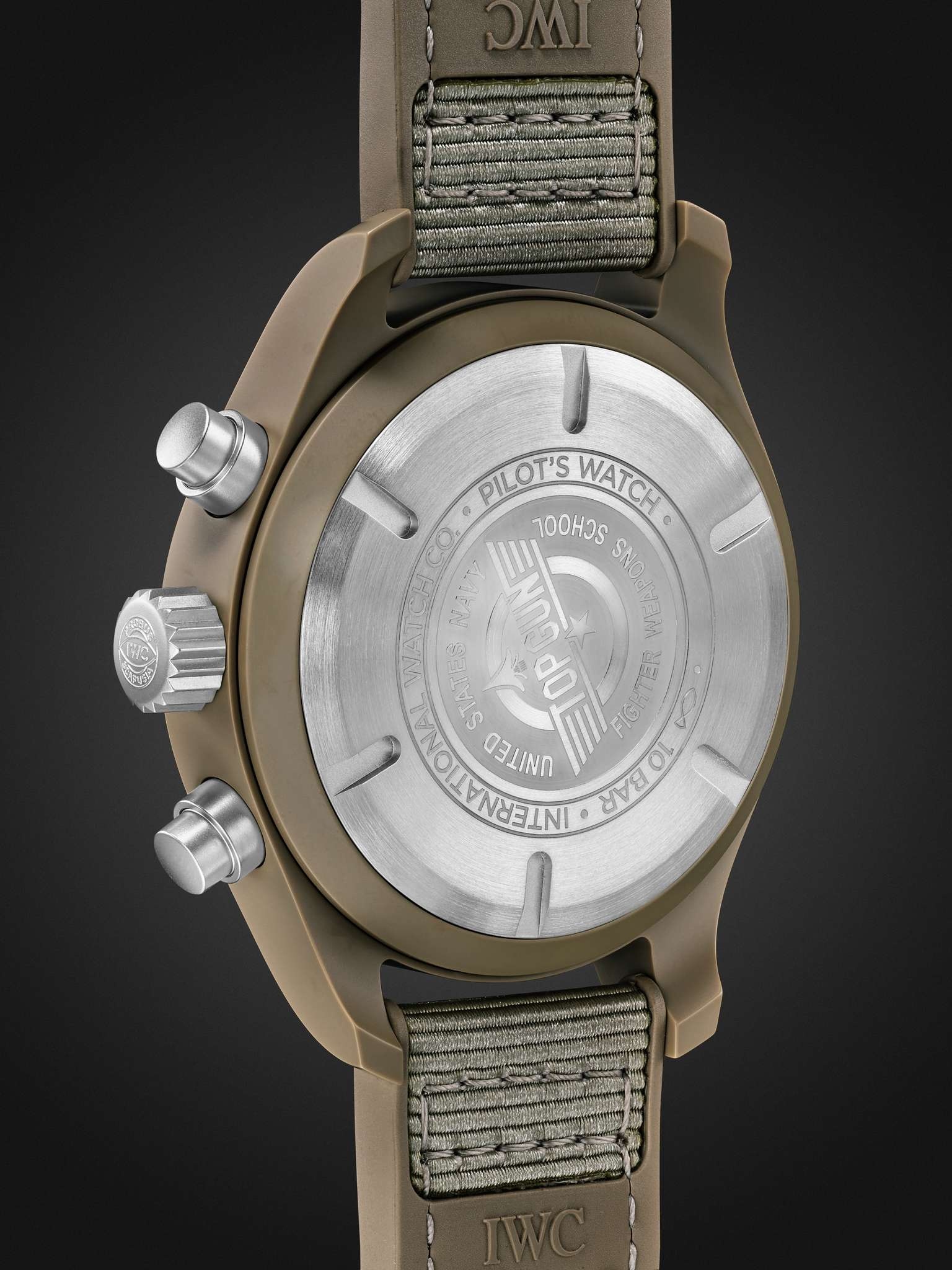 Pilot's Watch TOP GUN Mojave Desert Automatic Chronograph 41.9mm Stainless Steel, Rubber and Grosgra - 4