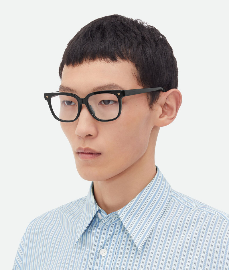 Bottega Veneta Soft Recycled Acetate Square Eyeglasses outlook