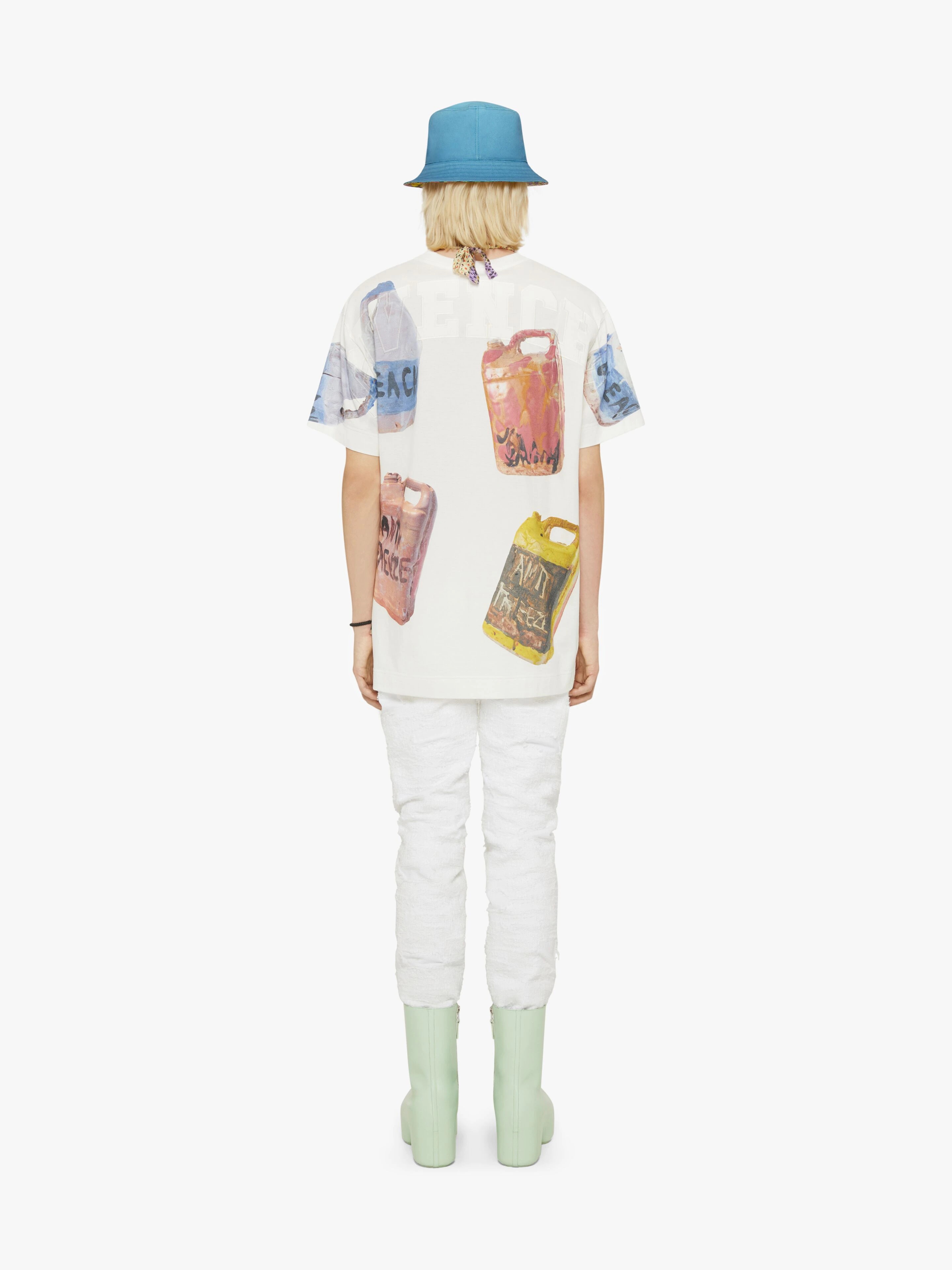 OVERSIZED T-SHIRT IN JERSEY WITH CERAMICS PRINTS - 4