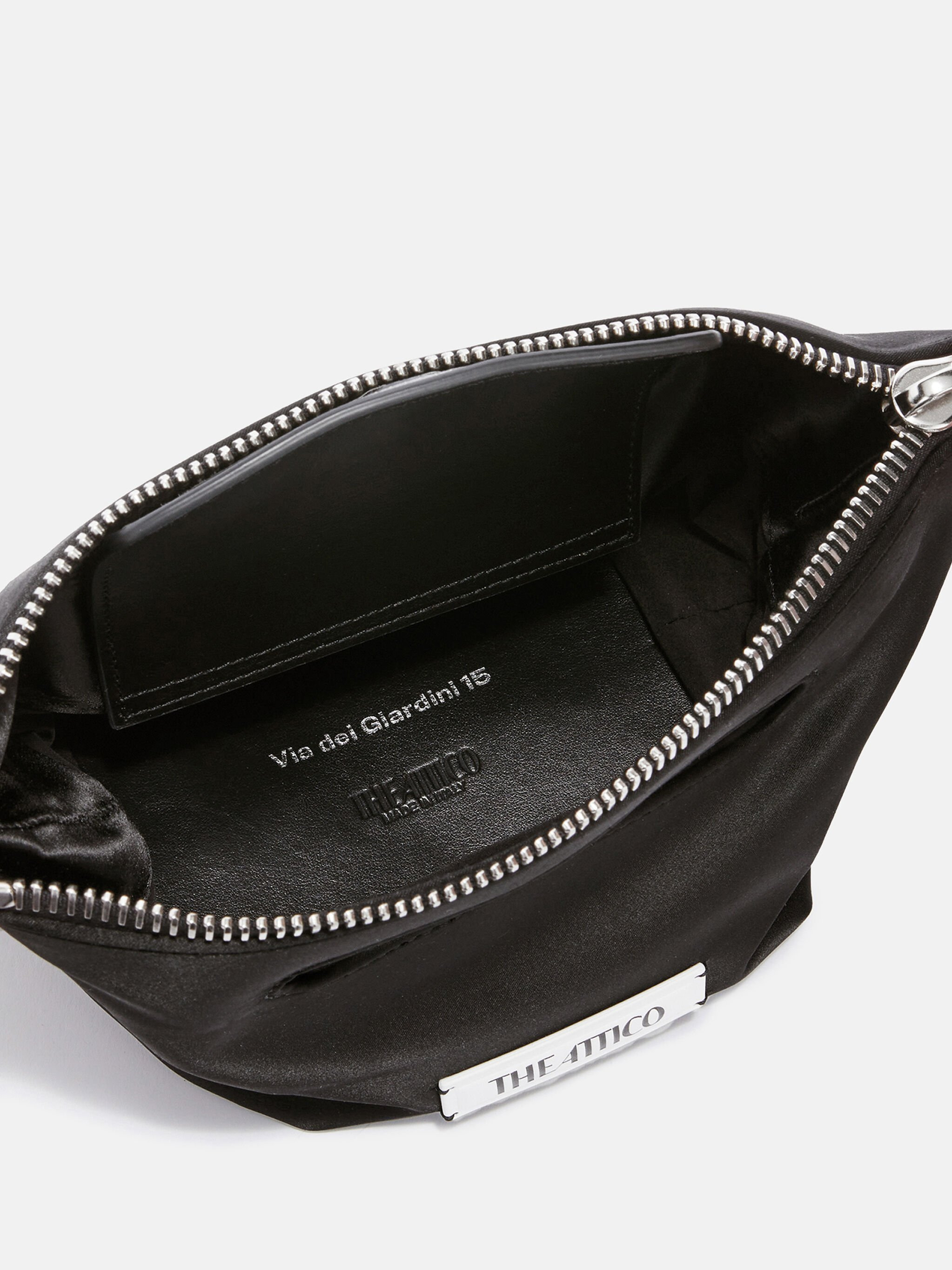 ''VIA DEI GIARDINI 15'' BLACK TOTE BAG - 4