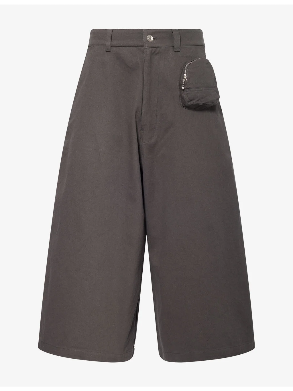 Pocket Cargo Cotton Culotte Shorts - 1