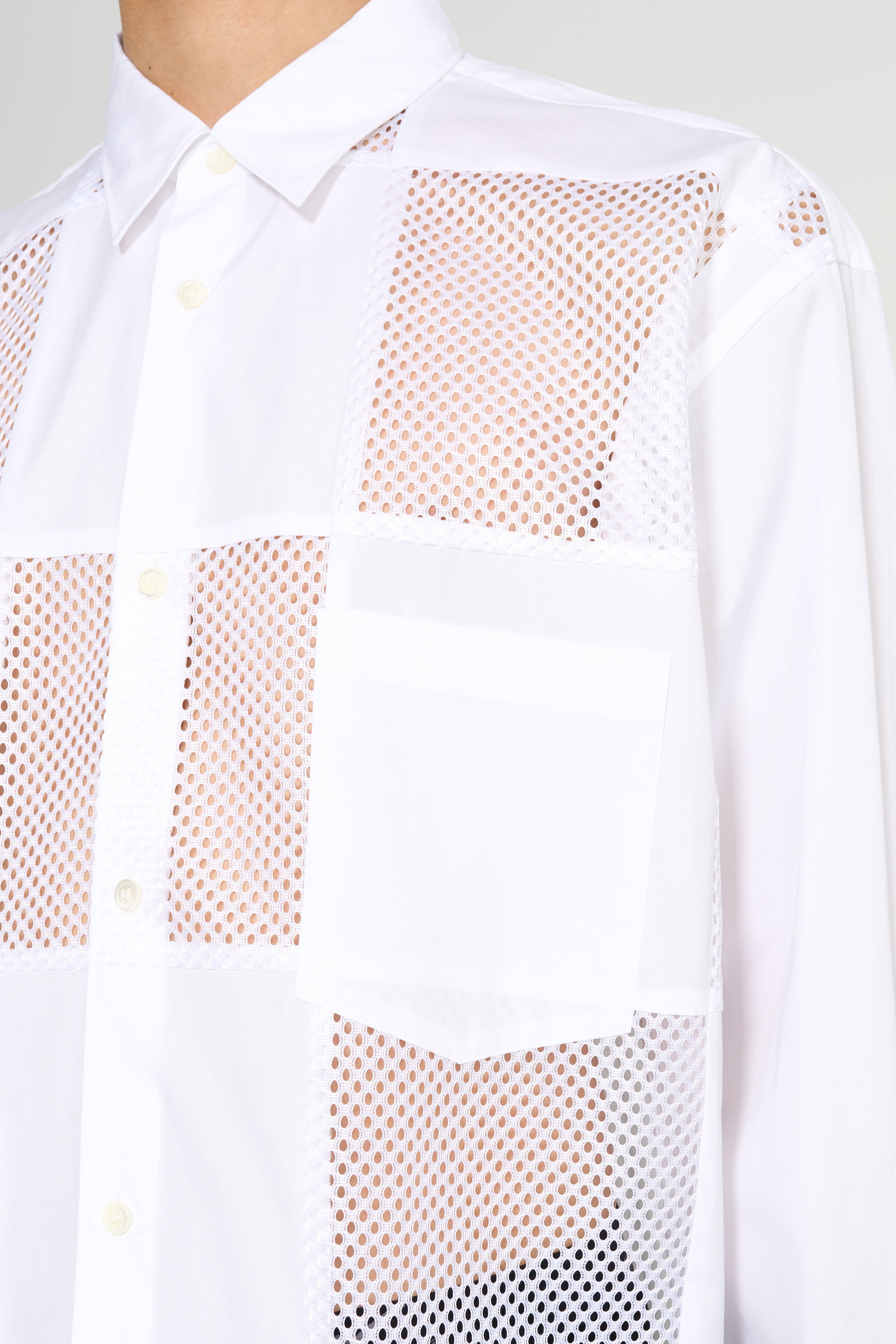 COMME DES GARÇONS HOMME PLUS SHIRT WHITE / WHITE - 5