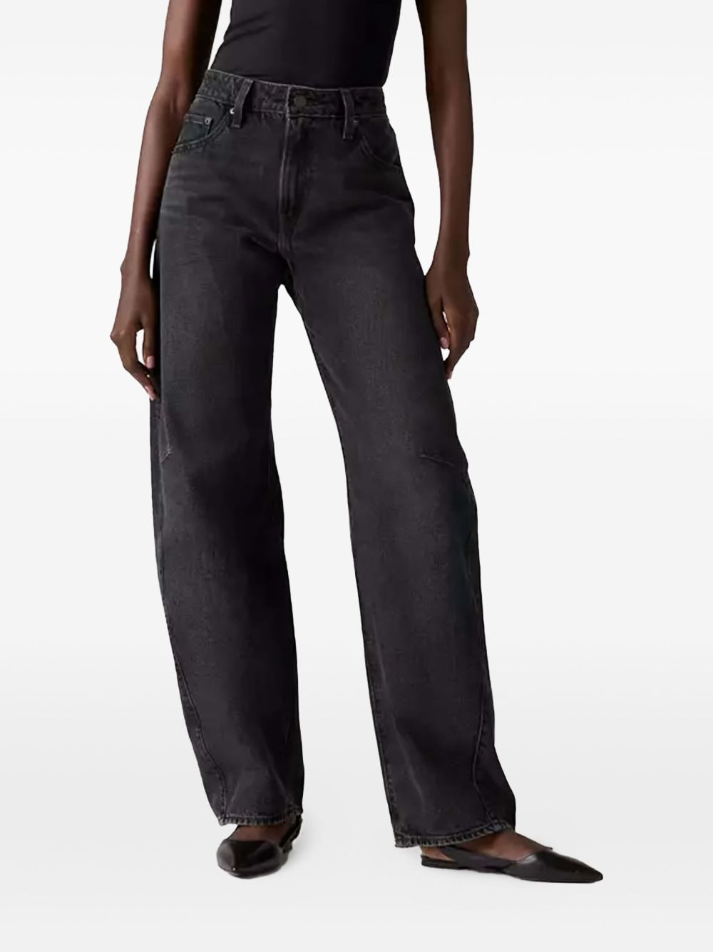 barrel-leg jeans - 2