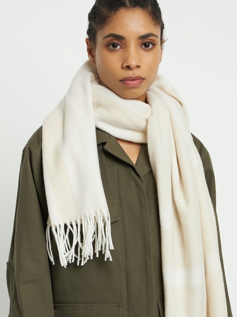 Monogram jacquard wool scarf - 2