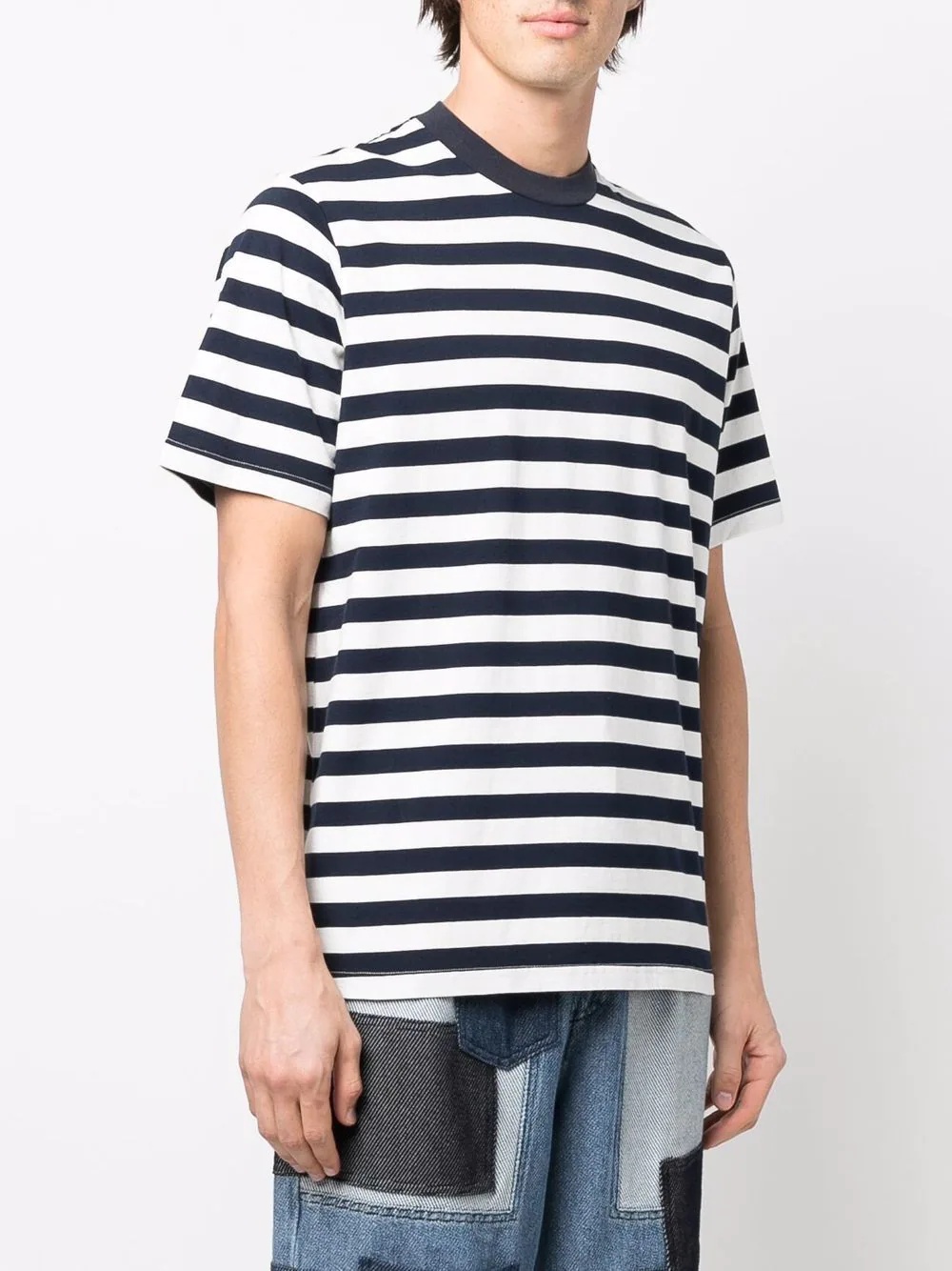 striped print T-shirt - 4