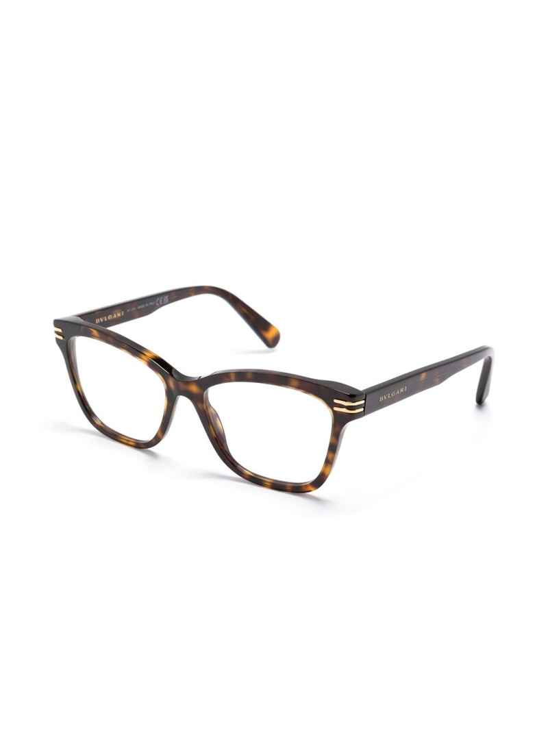BVLGARI tortoiseshell-effect cat-eye glasses outlook
