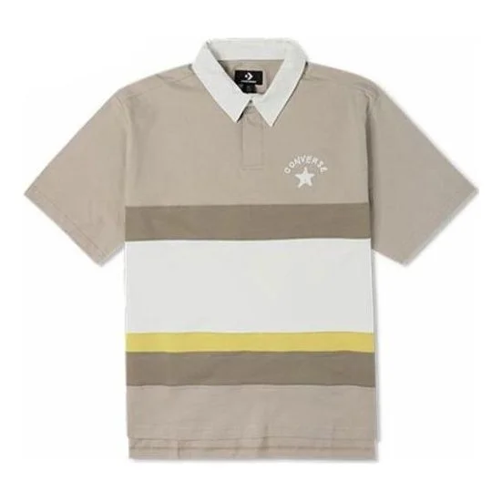 Converse Colorblock Logo Polo Shirt 'Beige' 10024880-A03 - 1