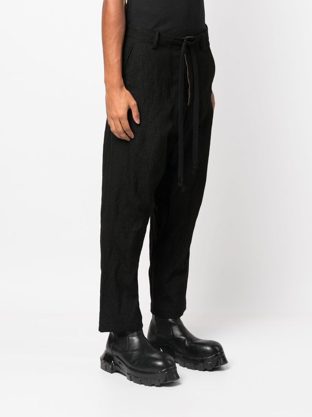 cropped wool trousers - 3