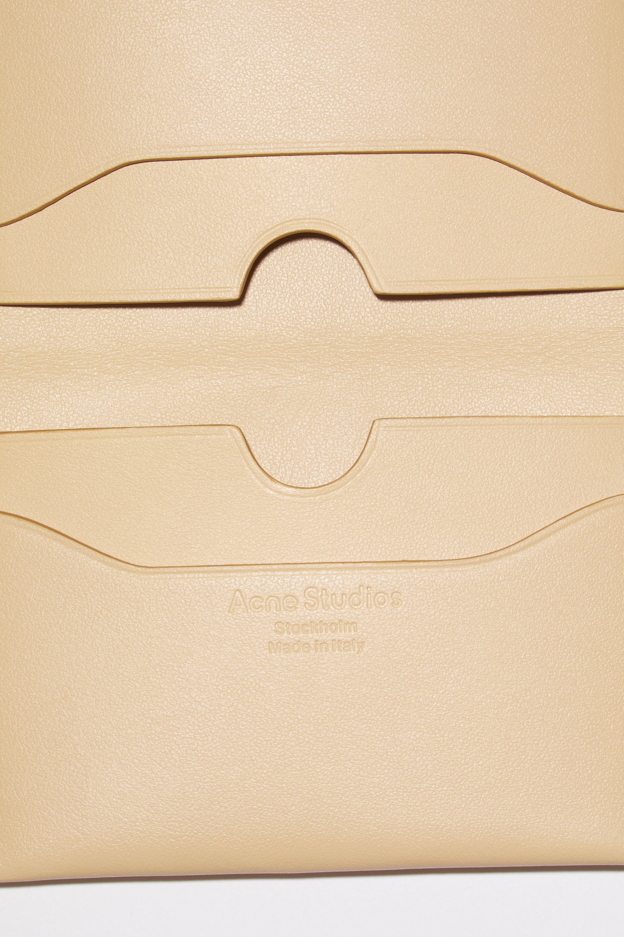 Folded card holder - Dune beige - 5