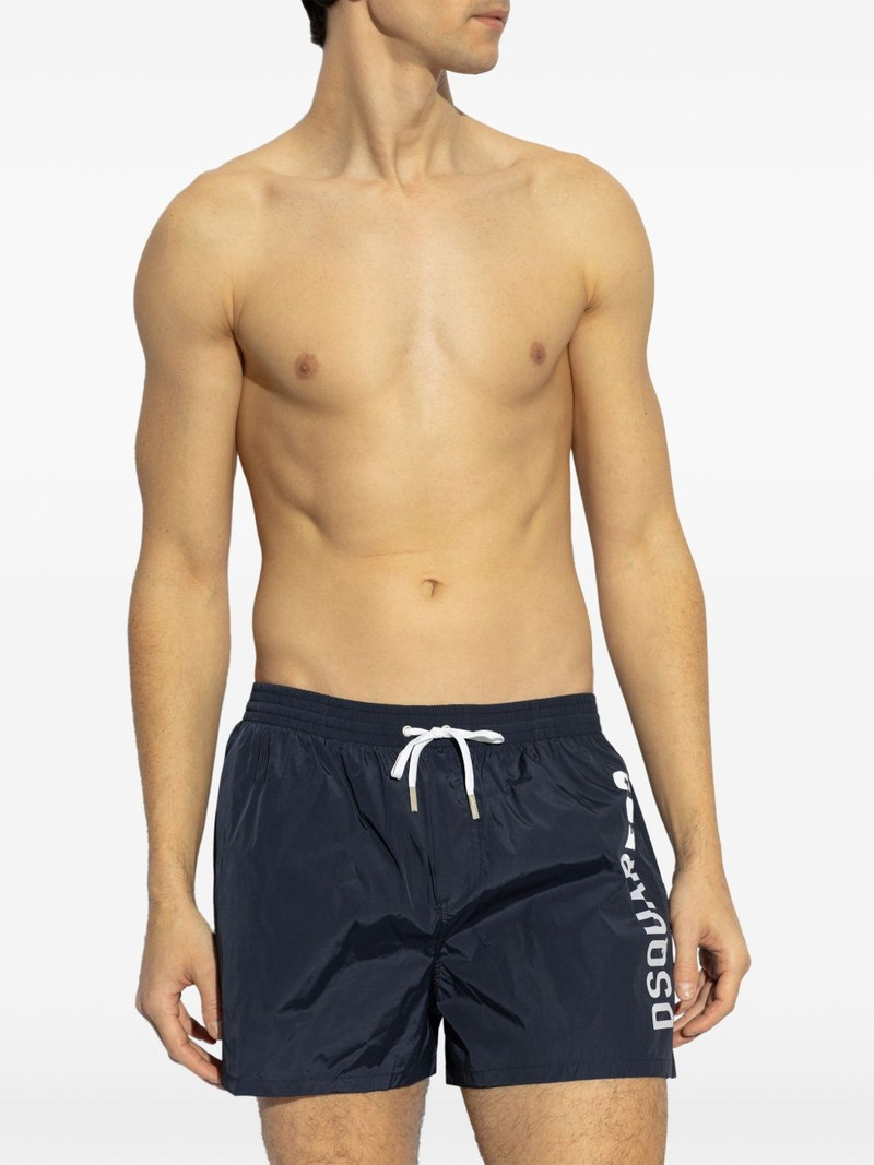 DSQUARED2 logo-print swim shorts outlook