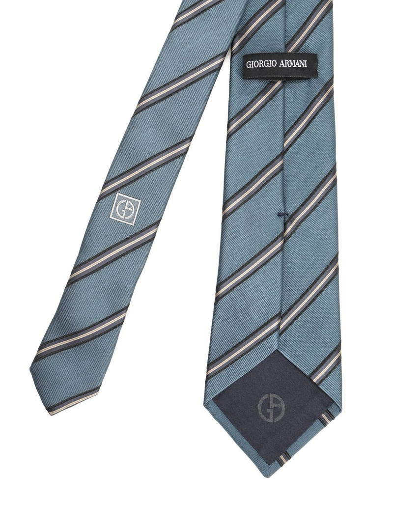 GIORGIO ARMANI stripe-pattern tie outlook