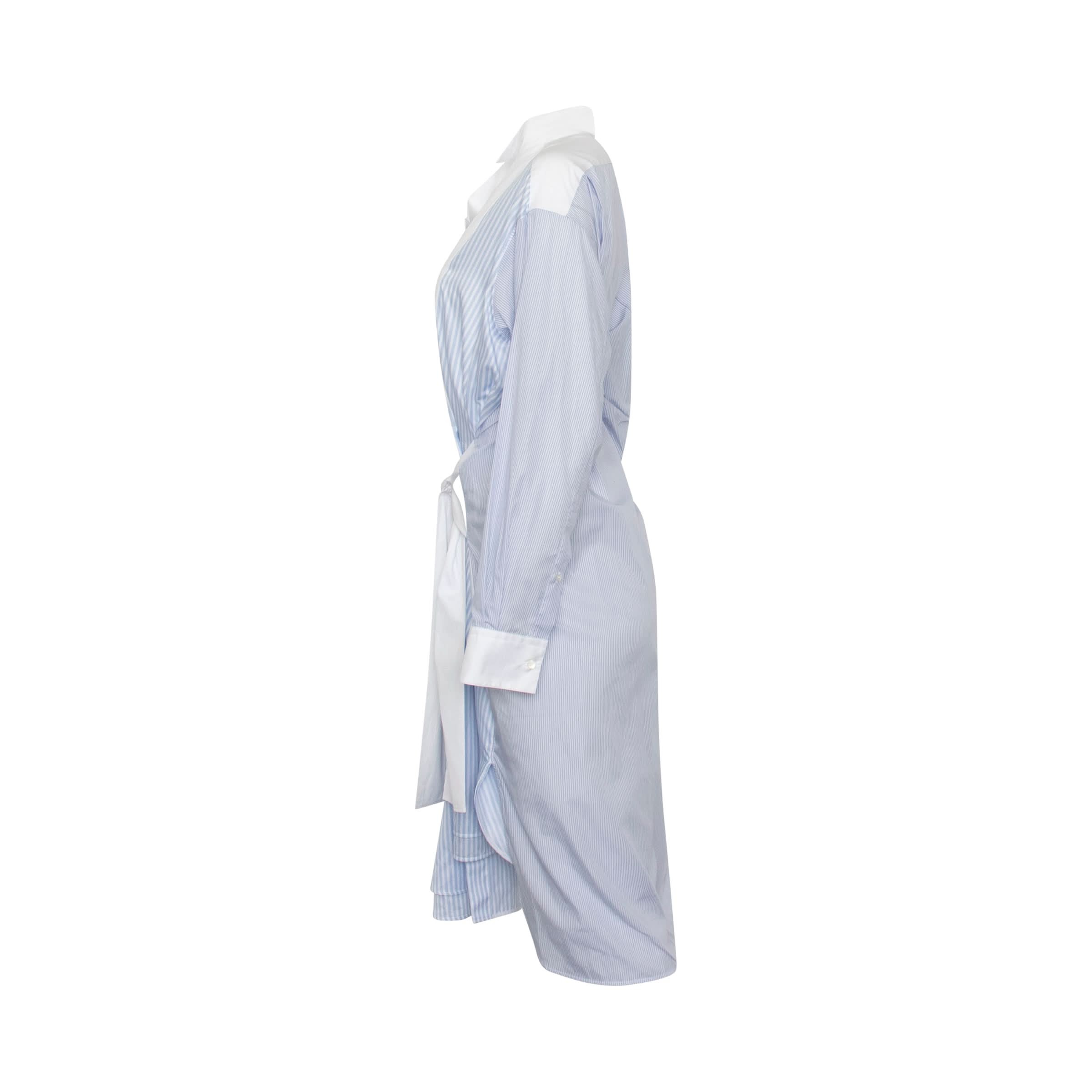 Stripe Shirtdress in Blue - 3