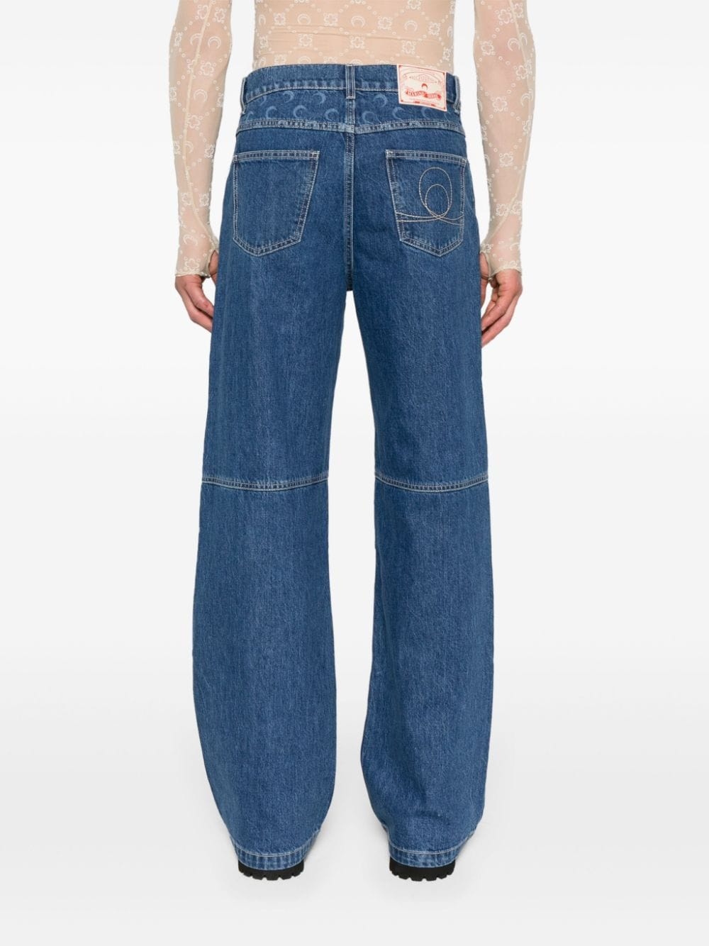Regenerated wide-leg jeans - 4