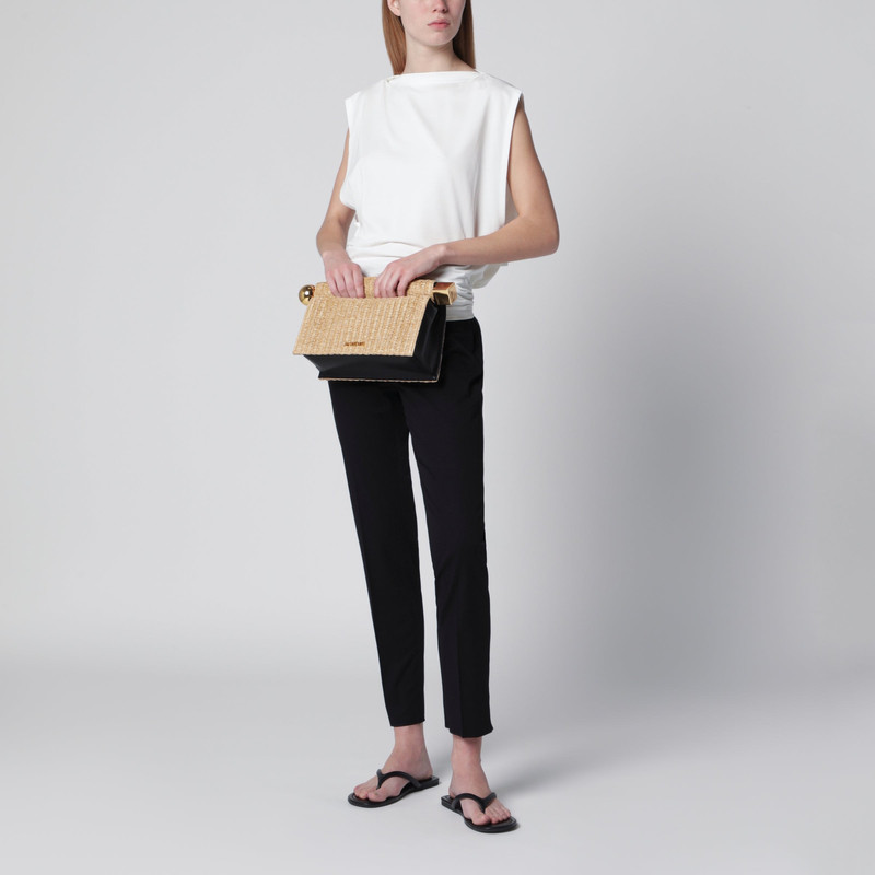 Max Mara Studio Black stretch cotton trousers outlook