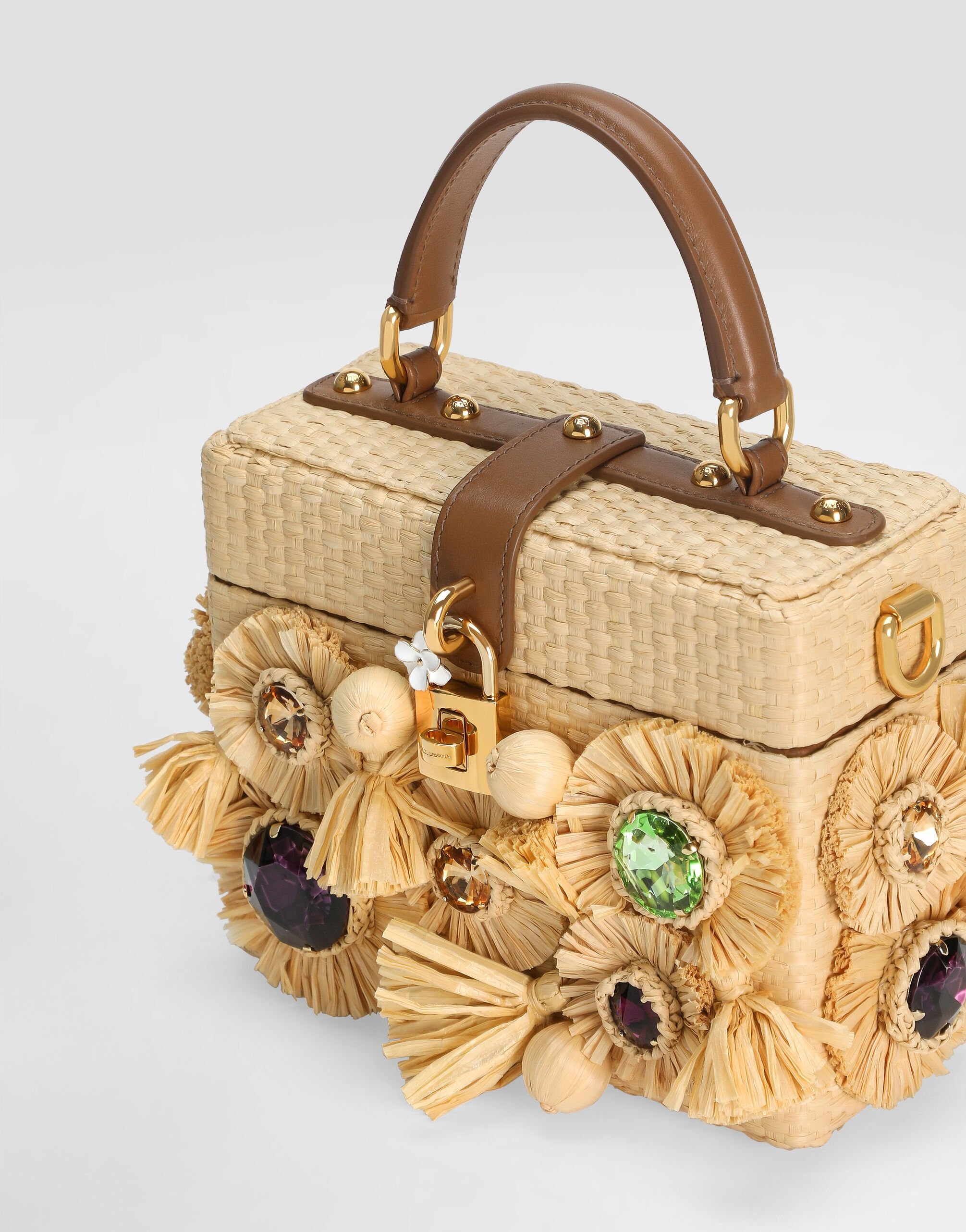 Dolce box crochet handbag with embroidery - 6