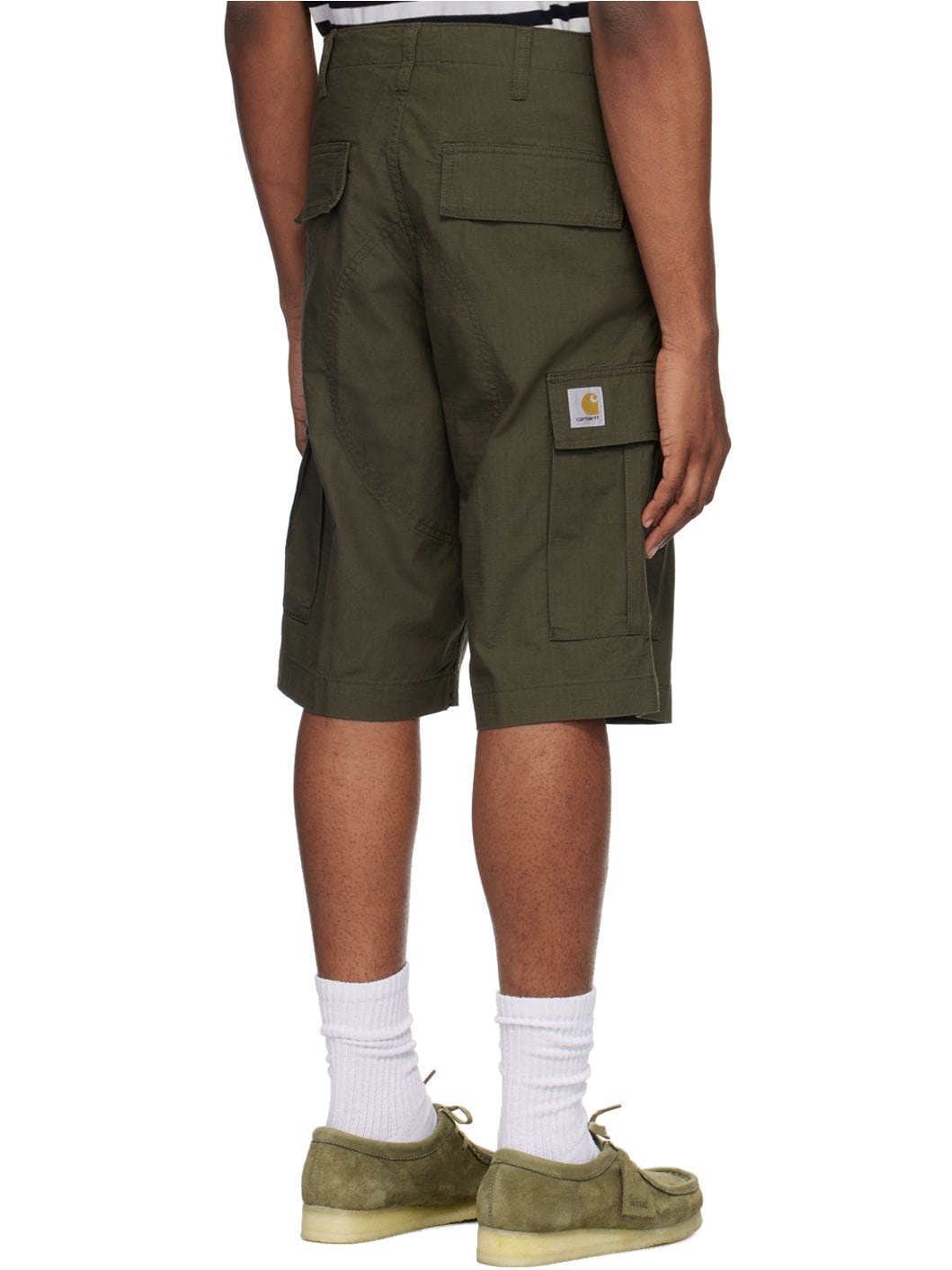 Khaki Regular Cargo Shorts - 3