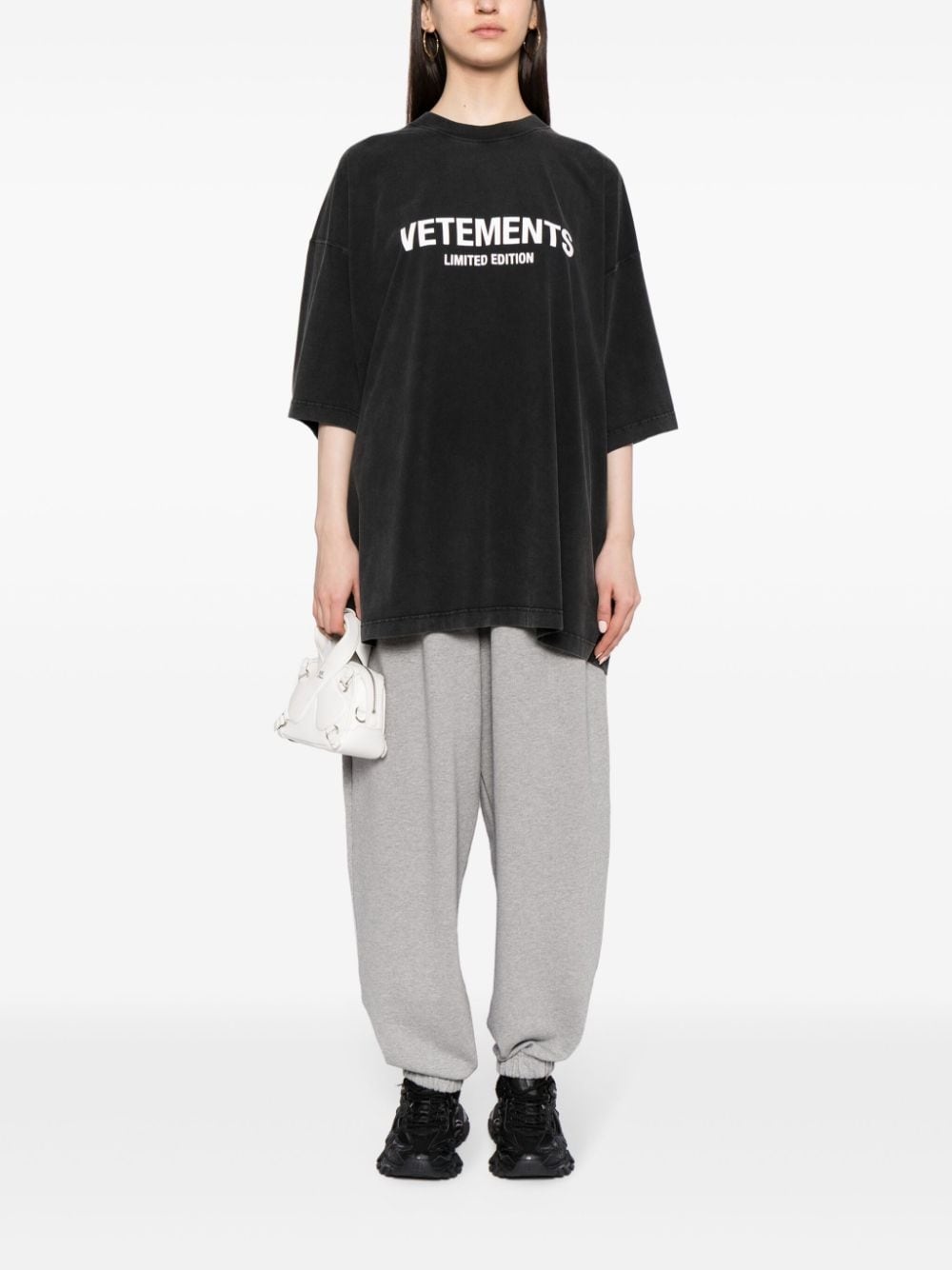 logo-print cotton T-shirt - 3