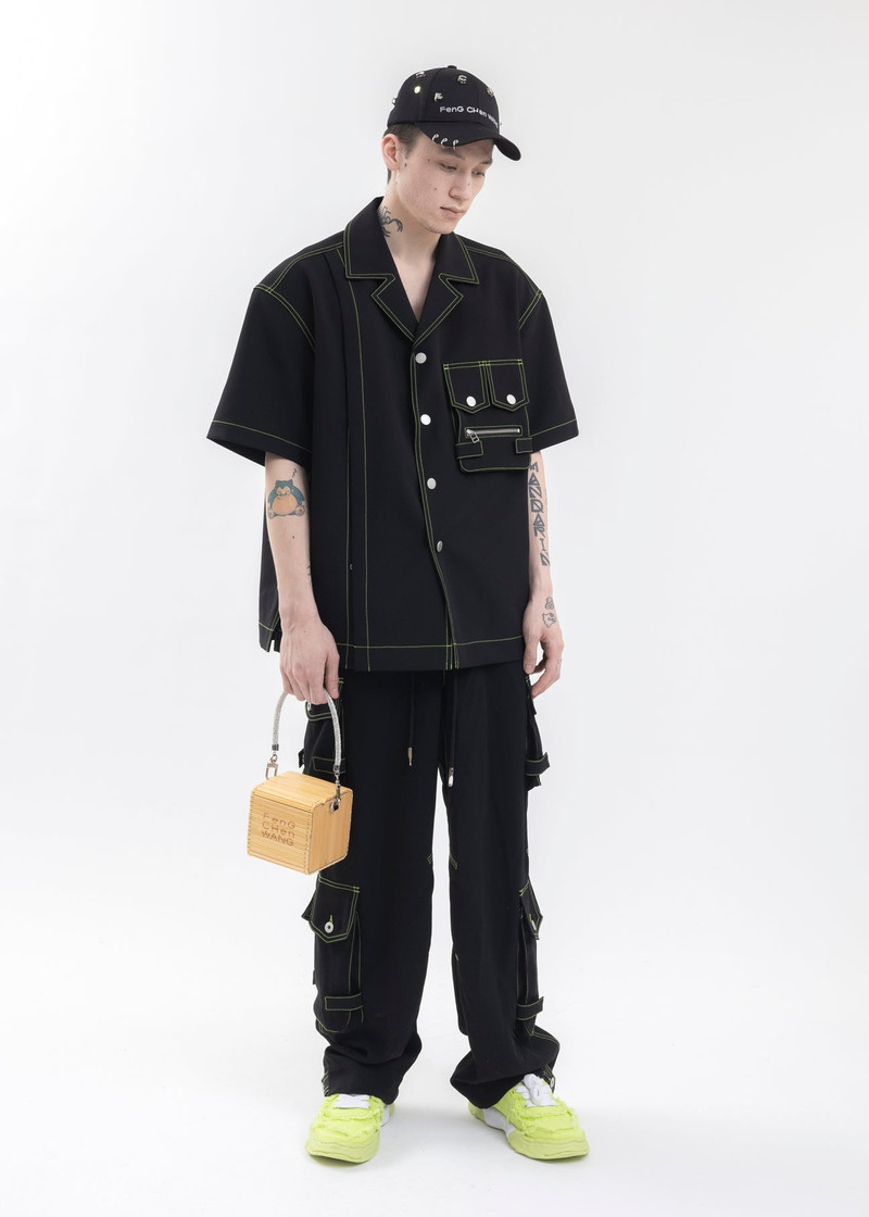 DIAMONDS SQUARE SMALL BAMBOO BAG 4