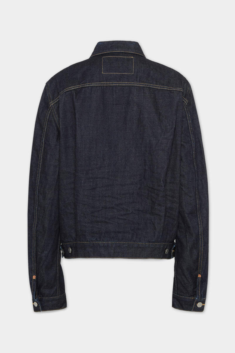 DARK CIMOSA HERITAGE BOXY JEAN JACKET - 2