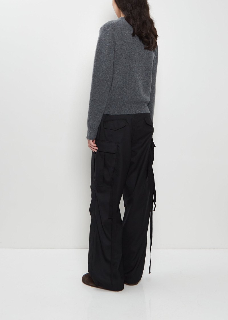 extreme cashmere n°430 Jeanne Stretch Cashmere Sweater — Felt outlook