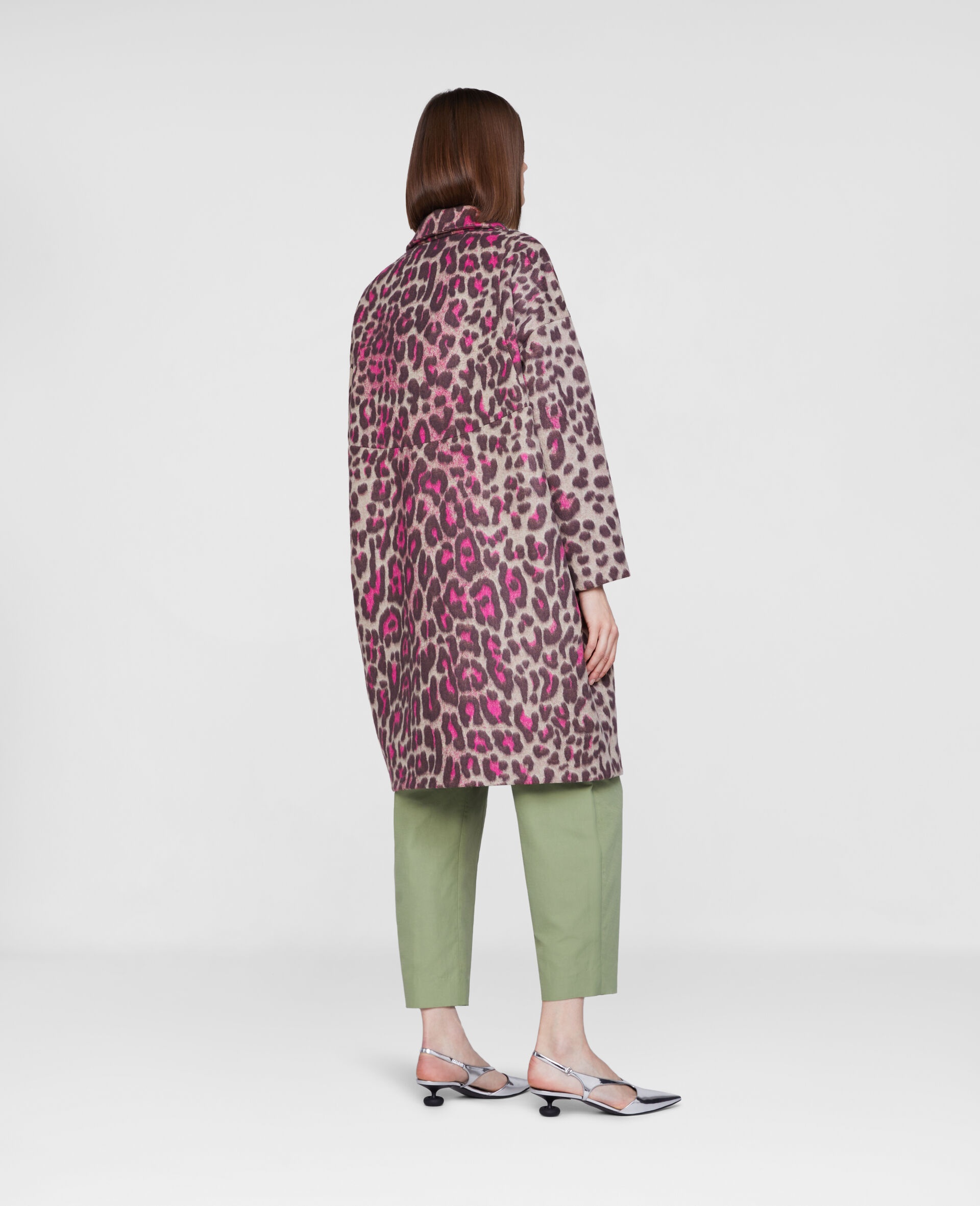 Wool Leopard Coat - 3