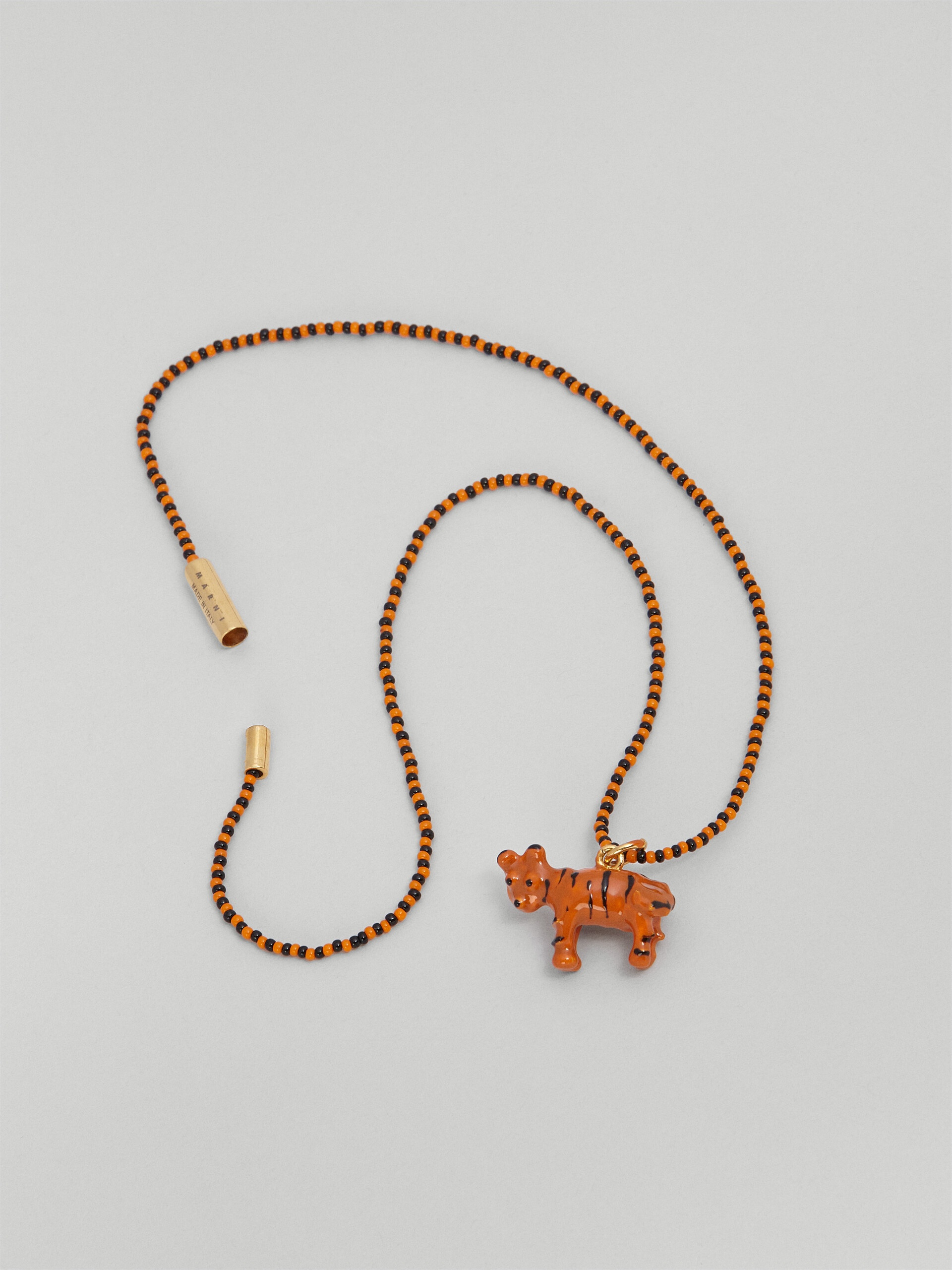 NAIF TIGER NECKLACE IN GLASS AND RESIN - 4