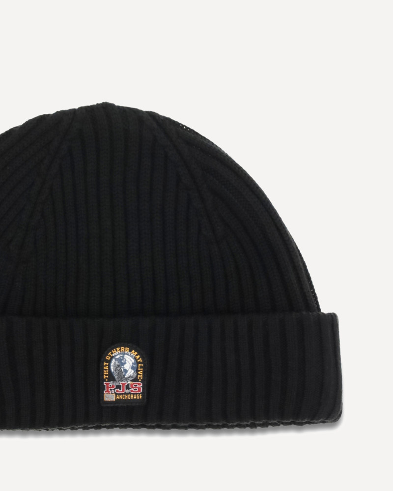 Beanie in ribbed knit with logo 3