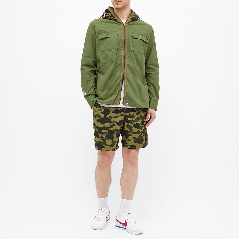 A Bathing Ape 1st Camo Shark Hooded Shirt - 7