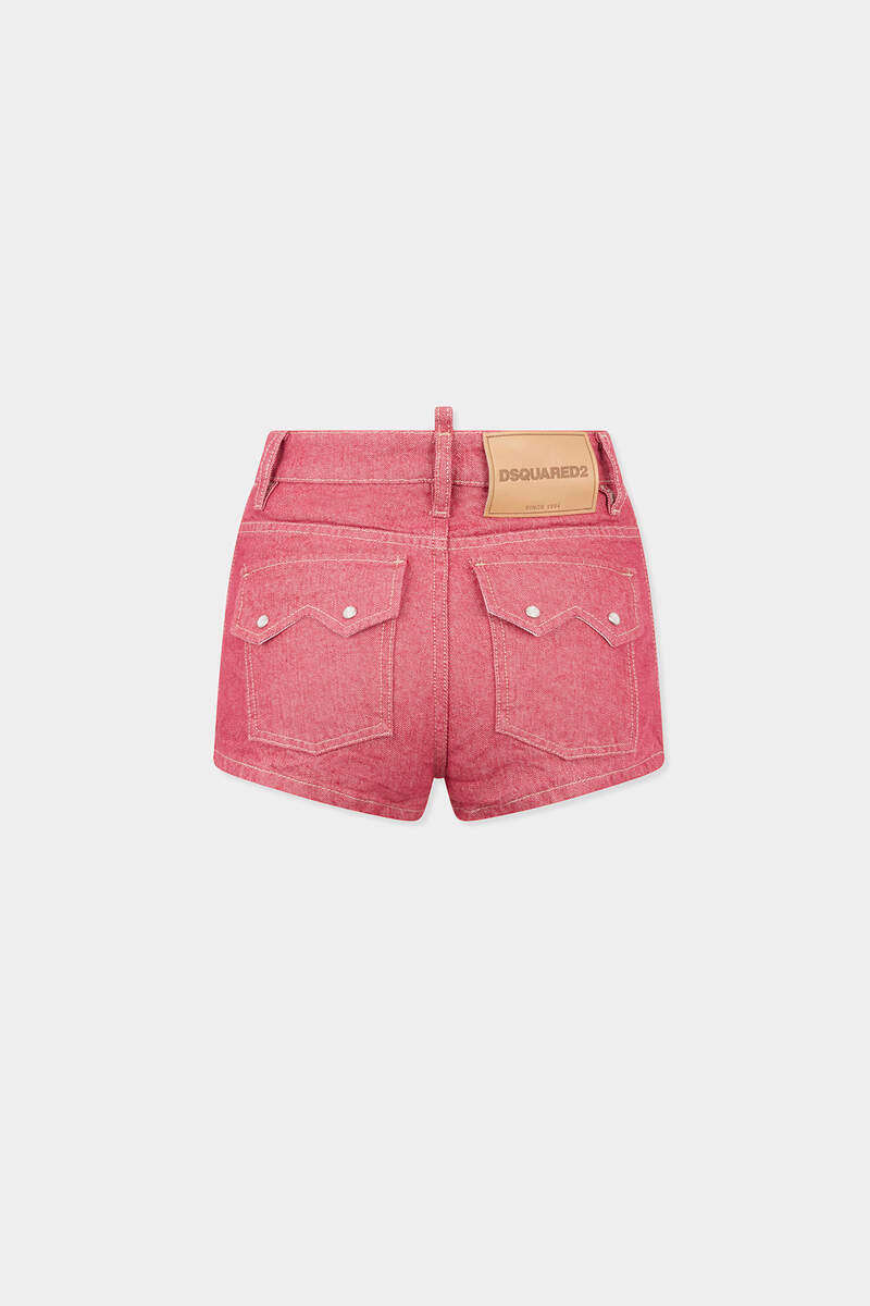 DSQUARED2 OXFORD DENIM HIGH WAIST HOT PANTS outlook