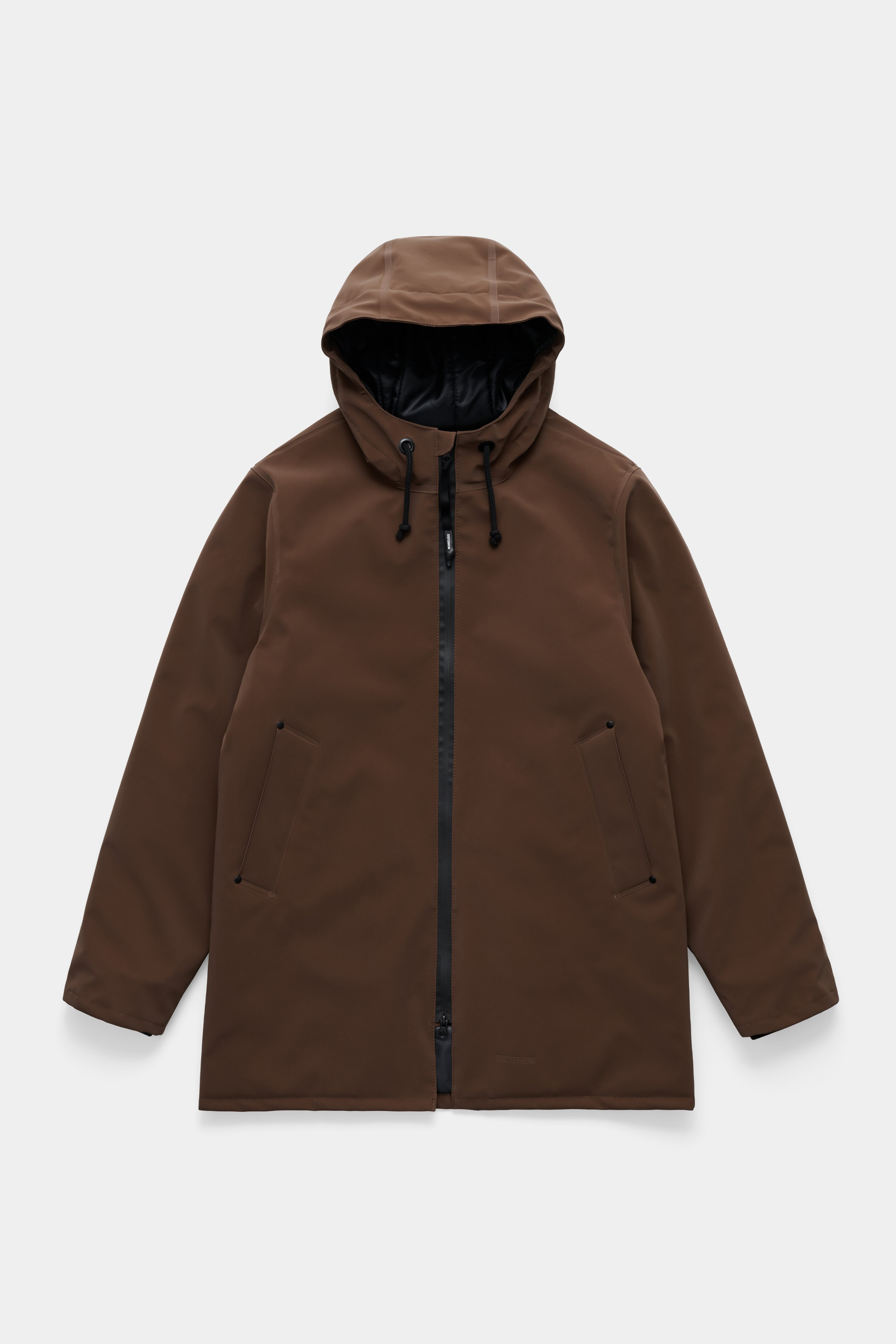 Stockholm Matte Winter Coat Dark Brown - 5