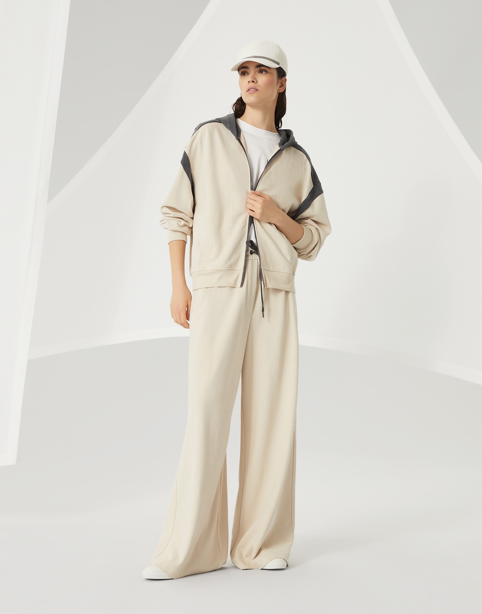 Cotton smooth French terry track trousers - 4