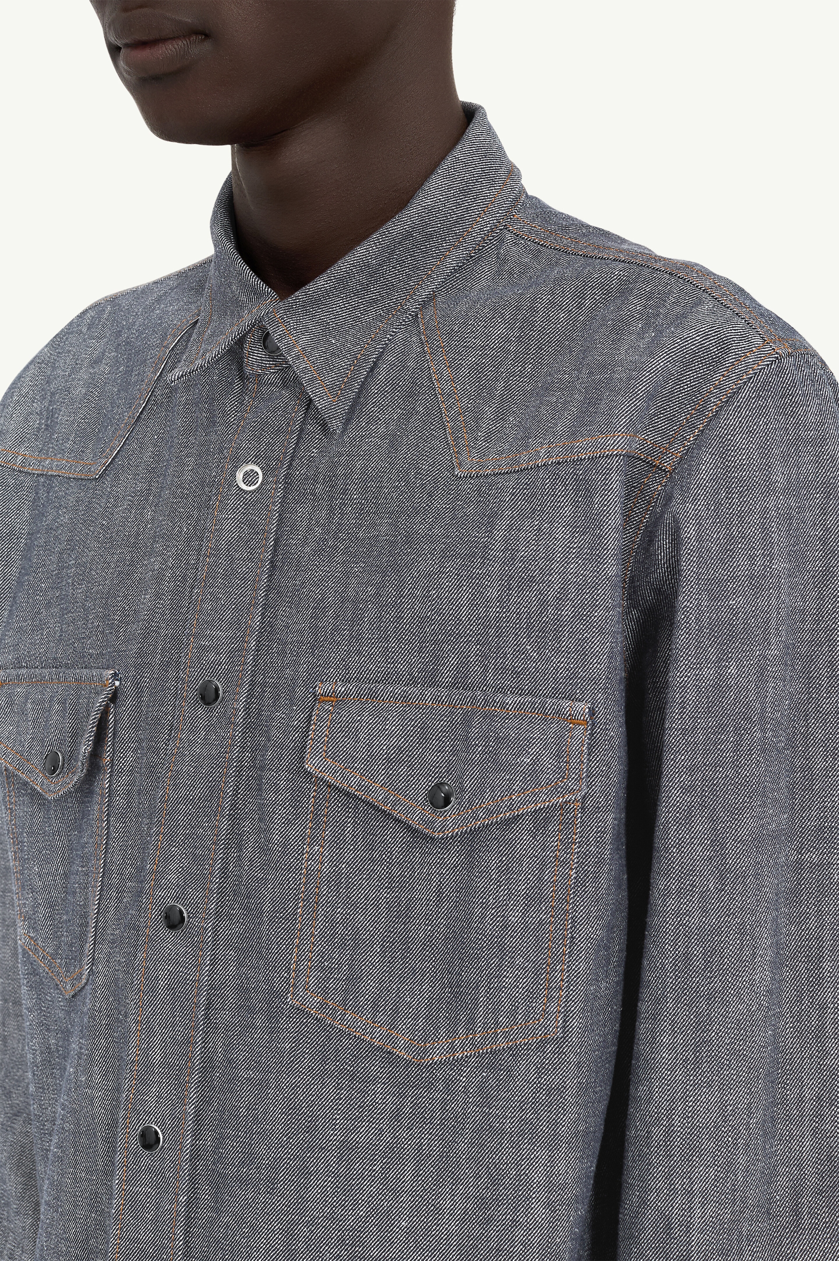 Rinsed denim shirt - 5