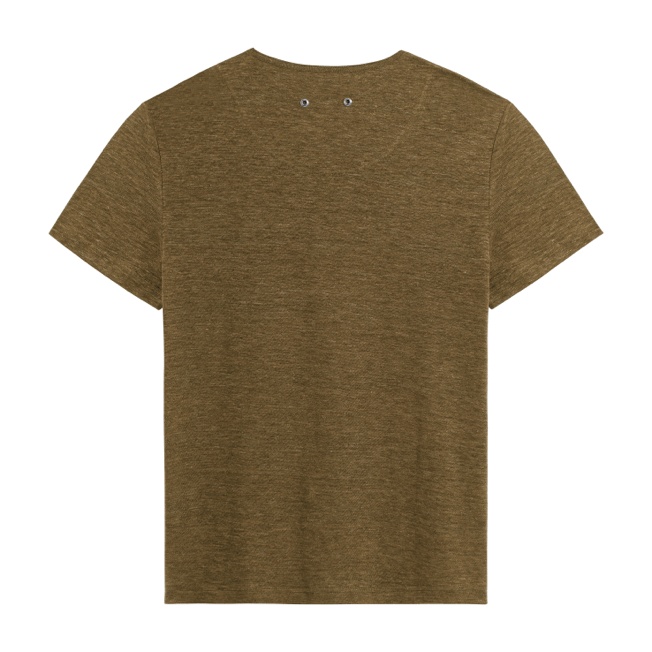 Unisex Linen Jersey T-Shirt Solid - 2