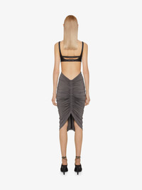 Givenchy BRA TOP IN LEATHER WITH CROSSED EFFECT | REVERSIBLE