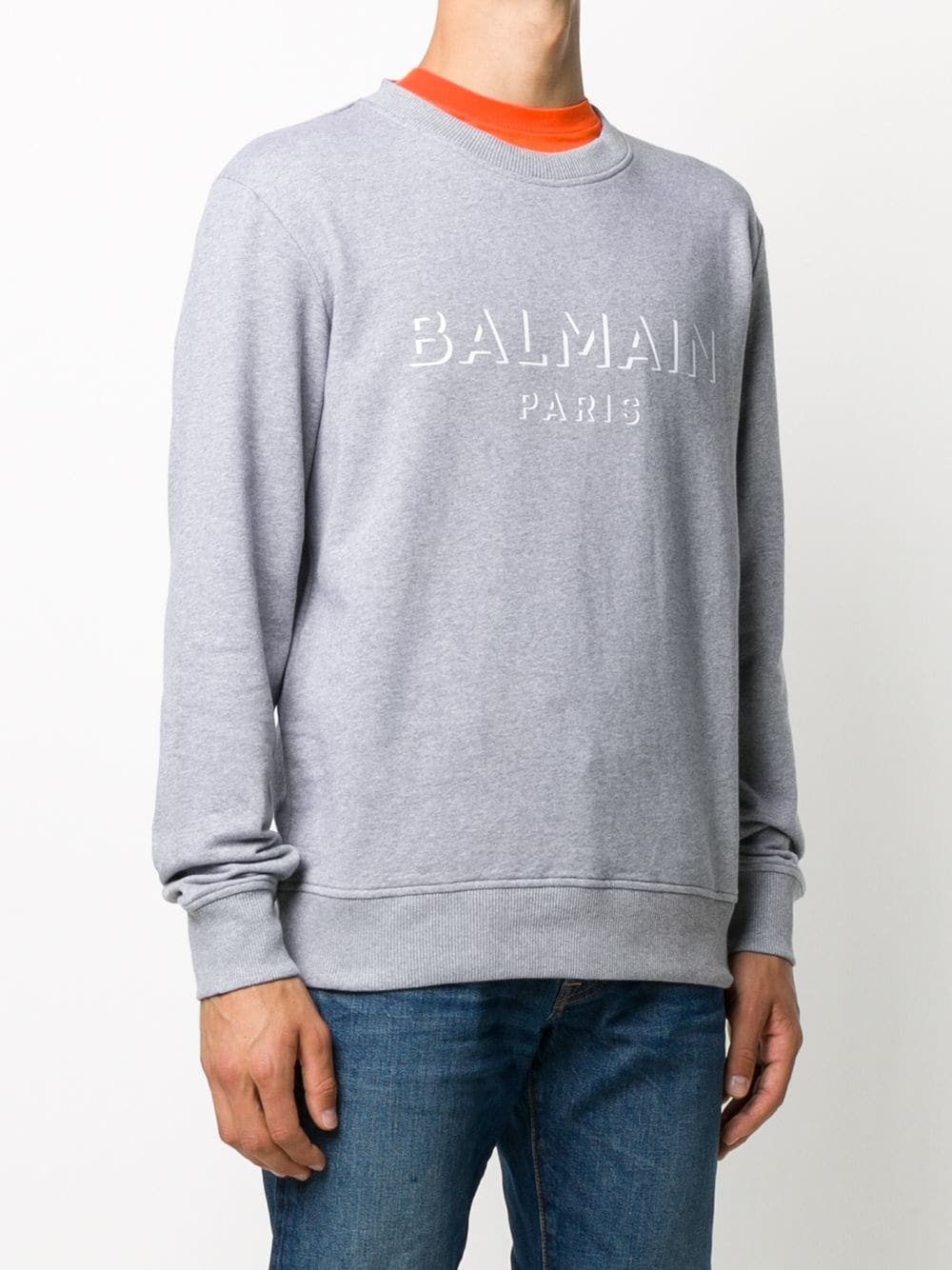 logo print sweatshirt - 3