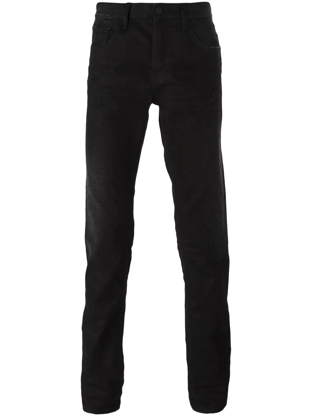 stonewashed classic jeans - 1