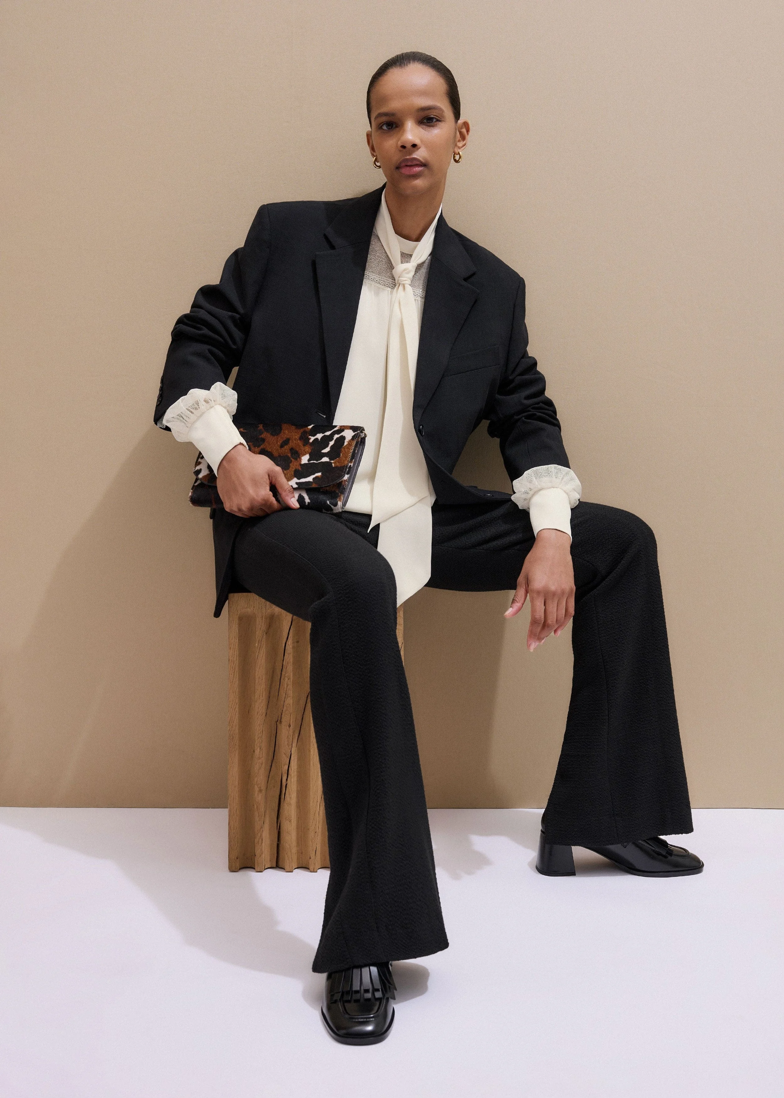 Textured Slim-Leg Pant - 1